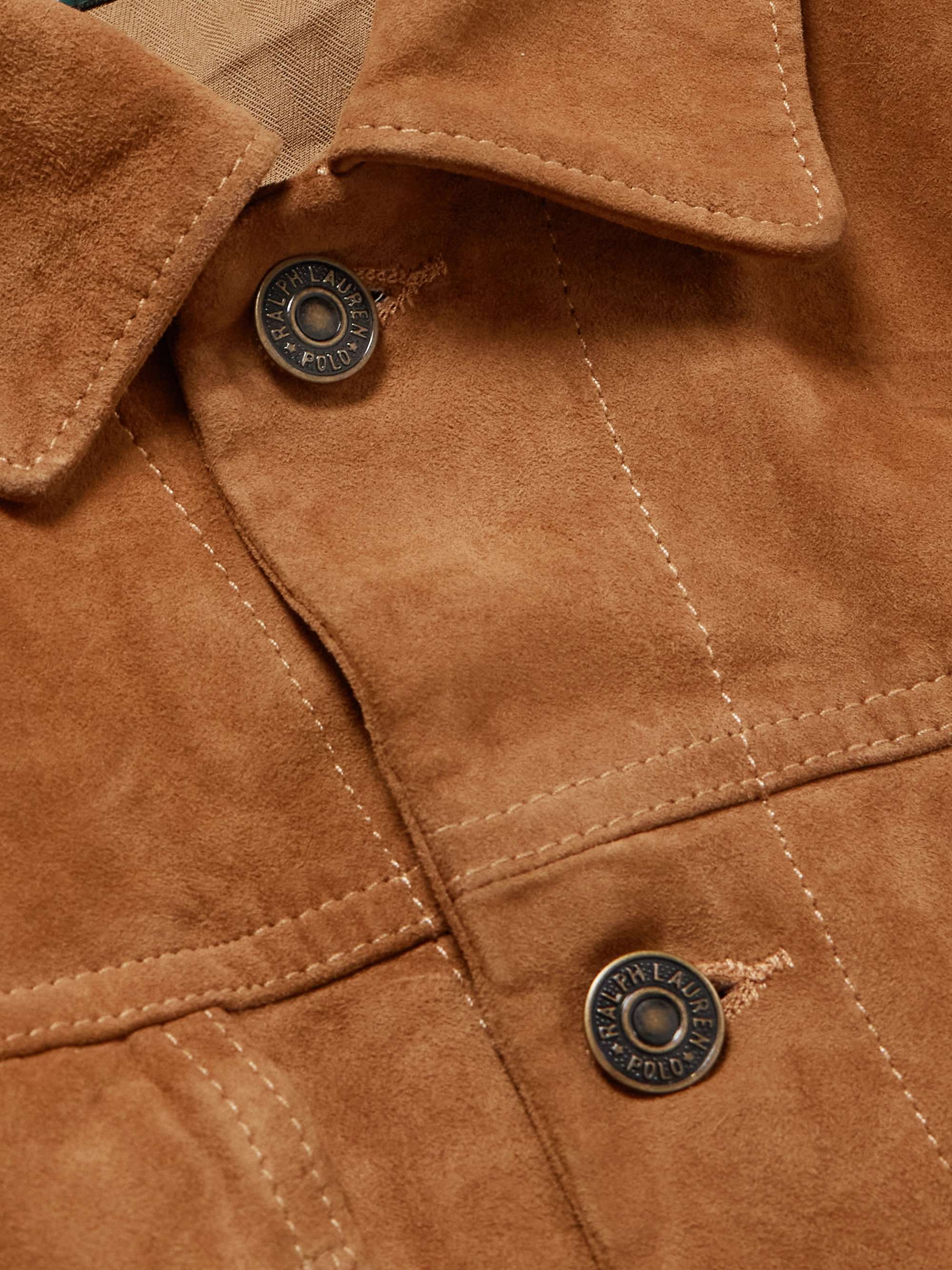 Polo Country Logo-Print Suede Jacket view