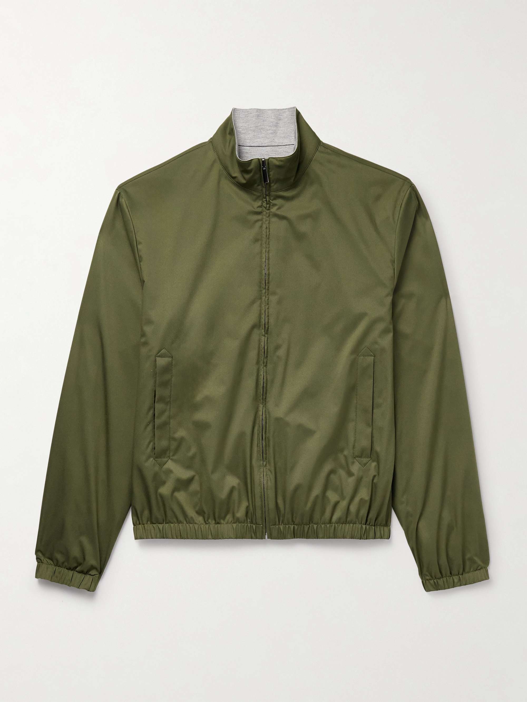 Reversible Twill and Jersey Blouson Jacket view