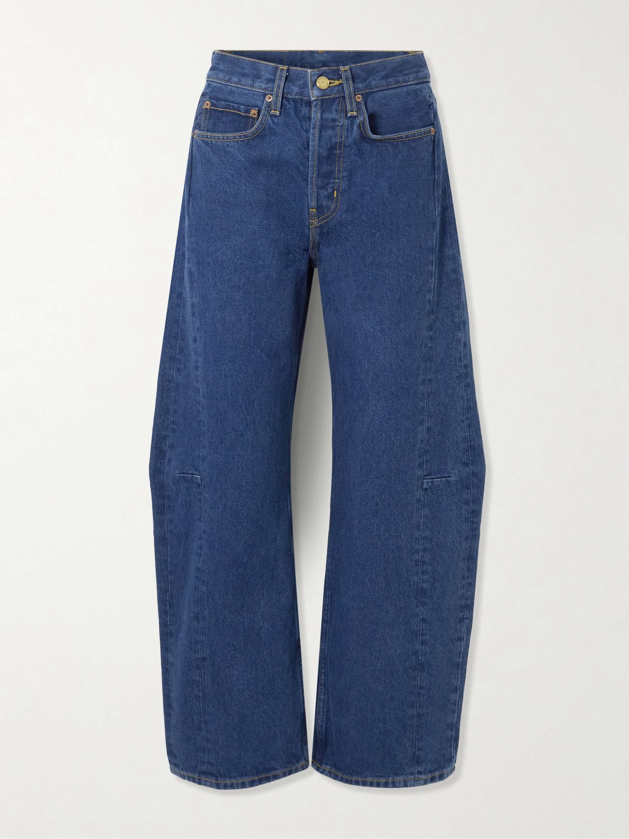 Lasso high-rise barrel-leg jeans view
