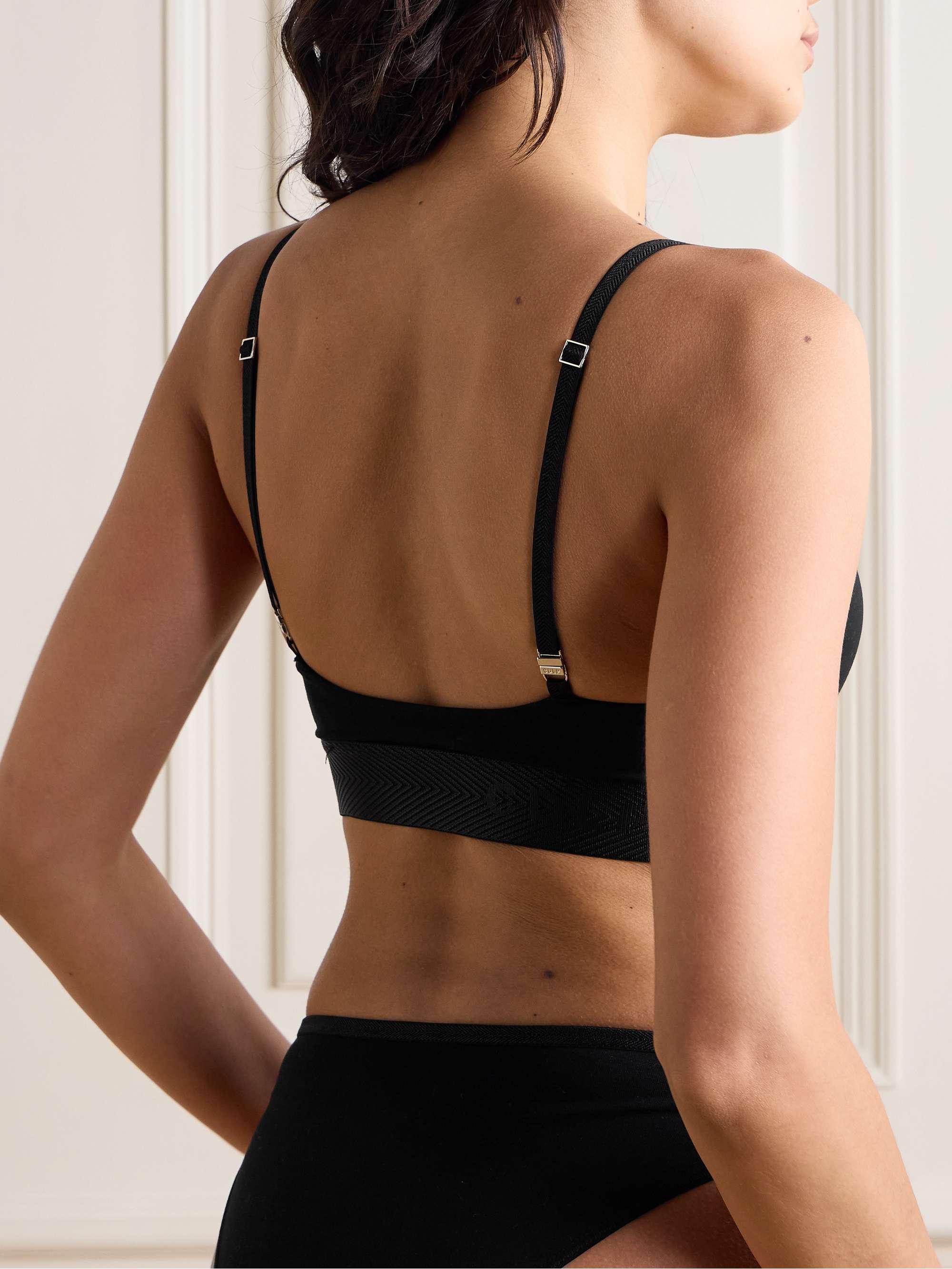 Lyocell-blend jersey bralette view
