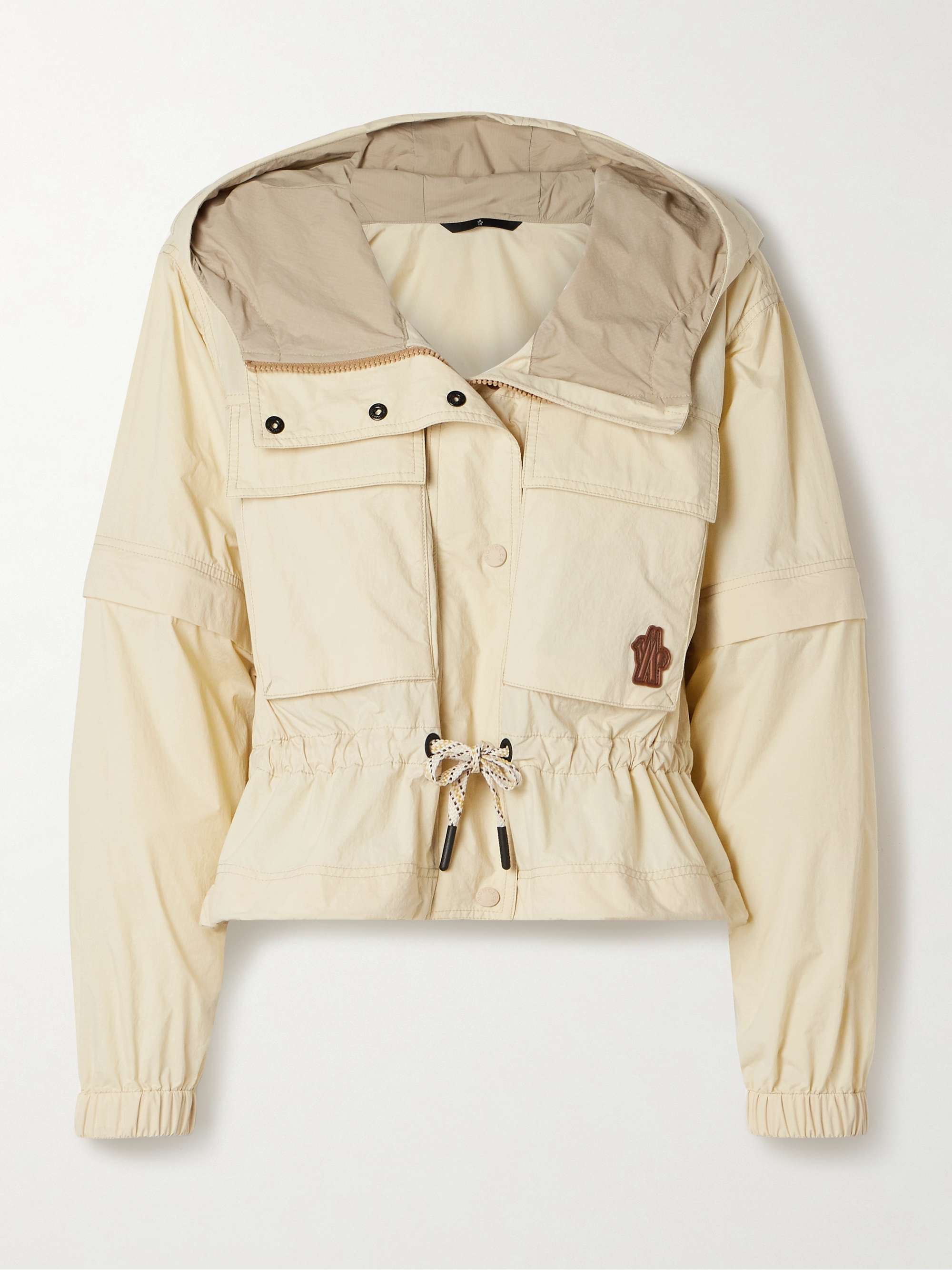 Limosee hooded crinkled-shell jacket view