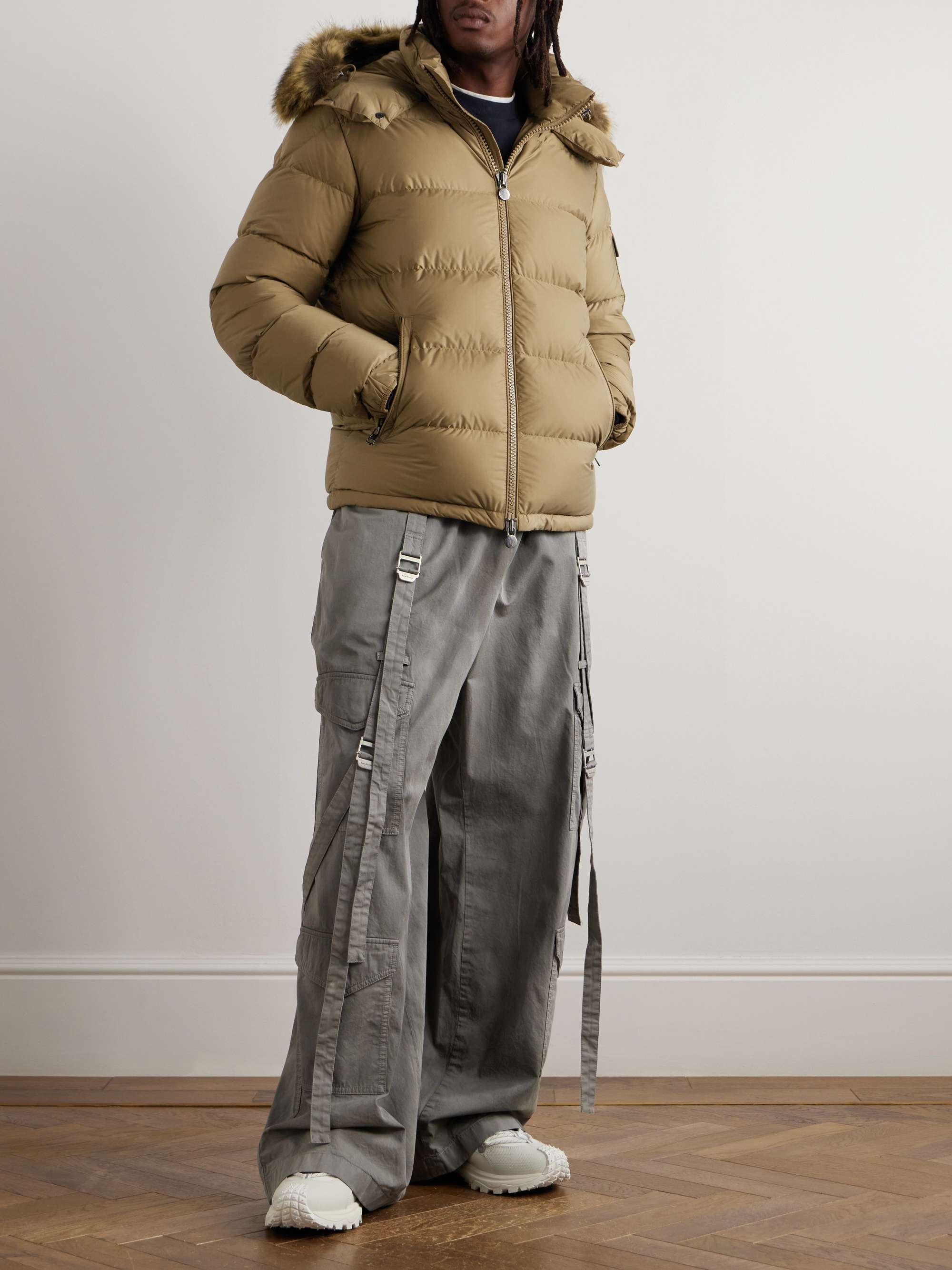 Mayaf Faux Fur-Trimmed Quilted Shell Down Jacket view