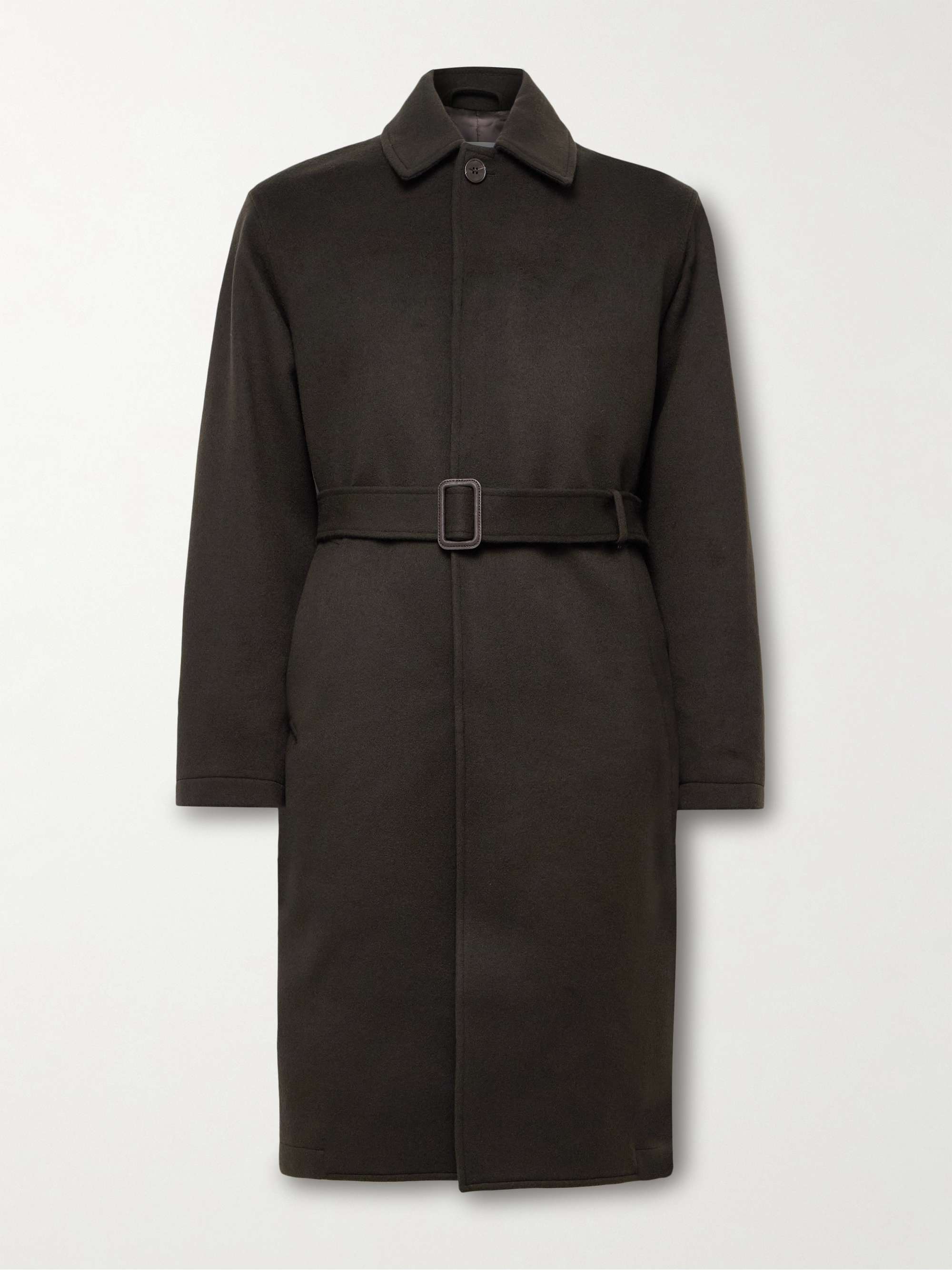 Belted Wool and Cashmere-Blend Felt Coat view