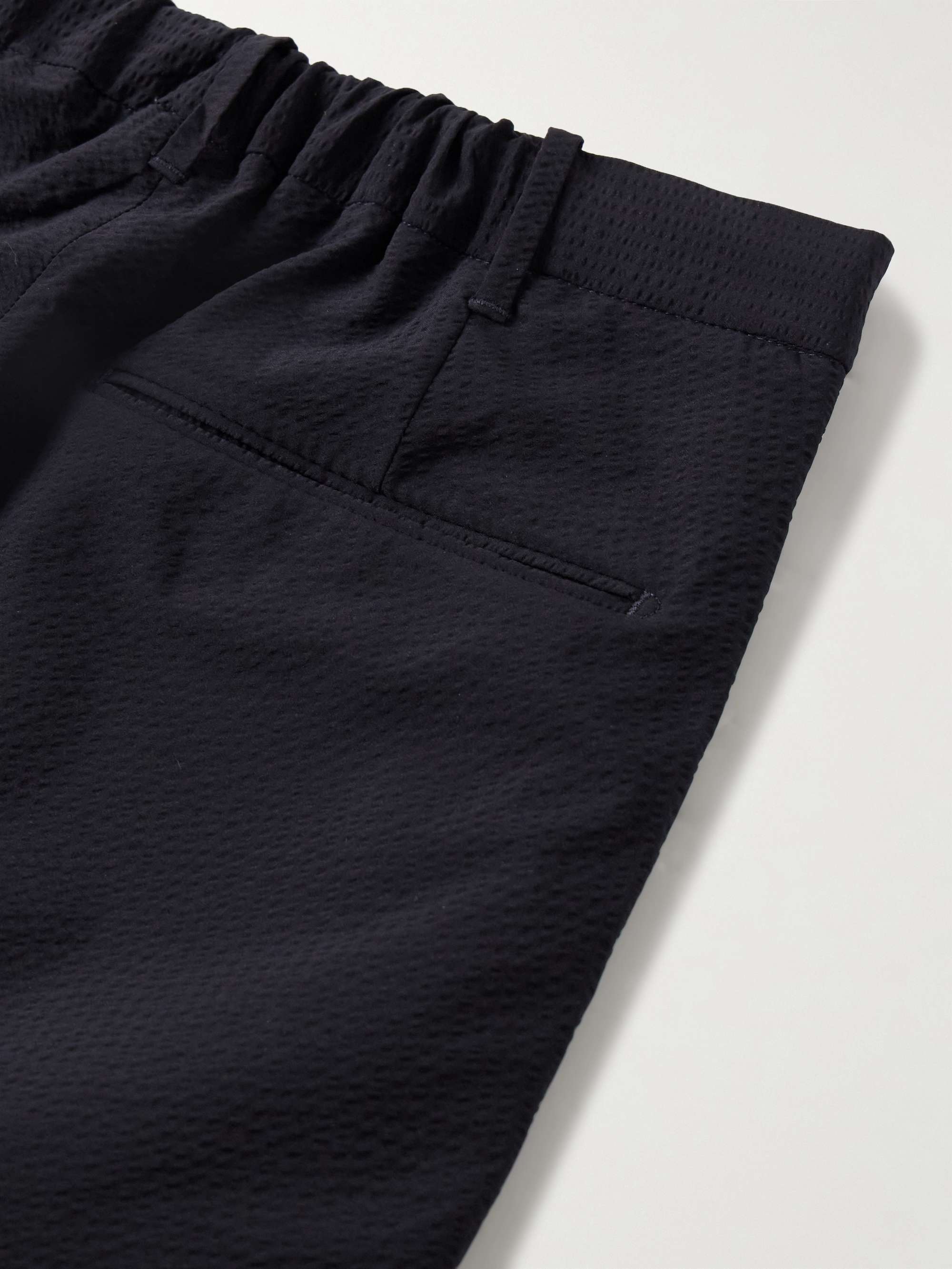 Teknosartorial Slim-Fit Stretch-Seersucker Trousers view