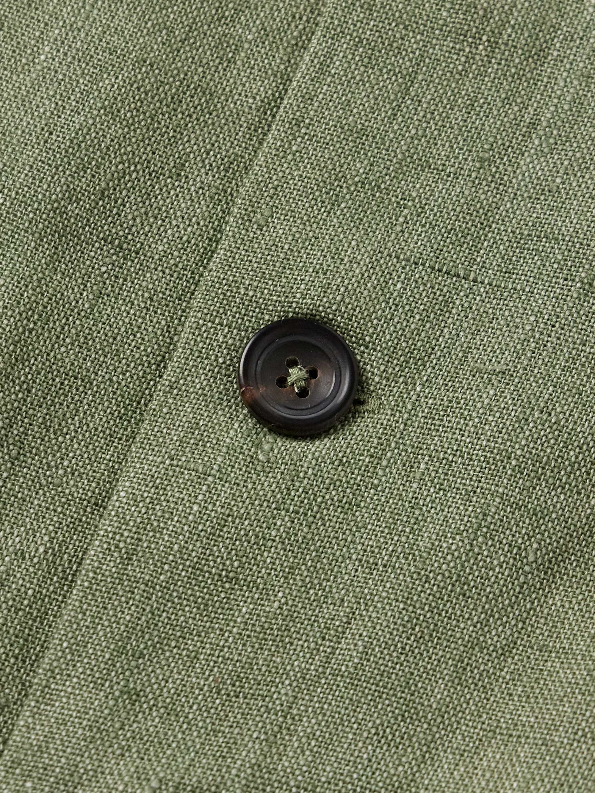 Embellished Linen Overshirt view