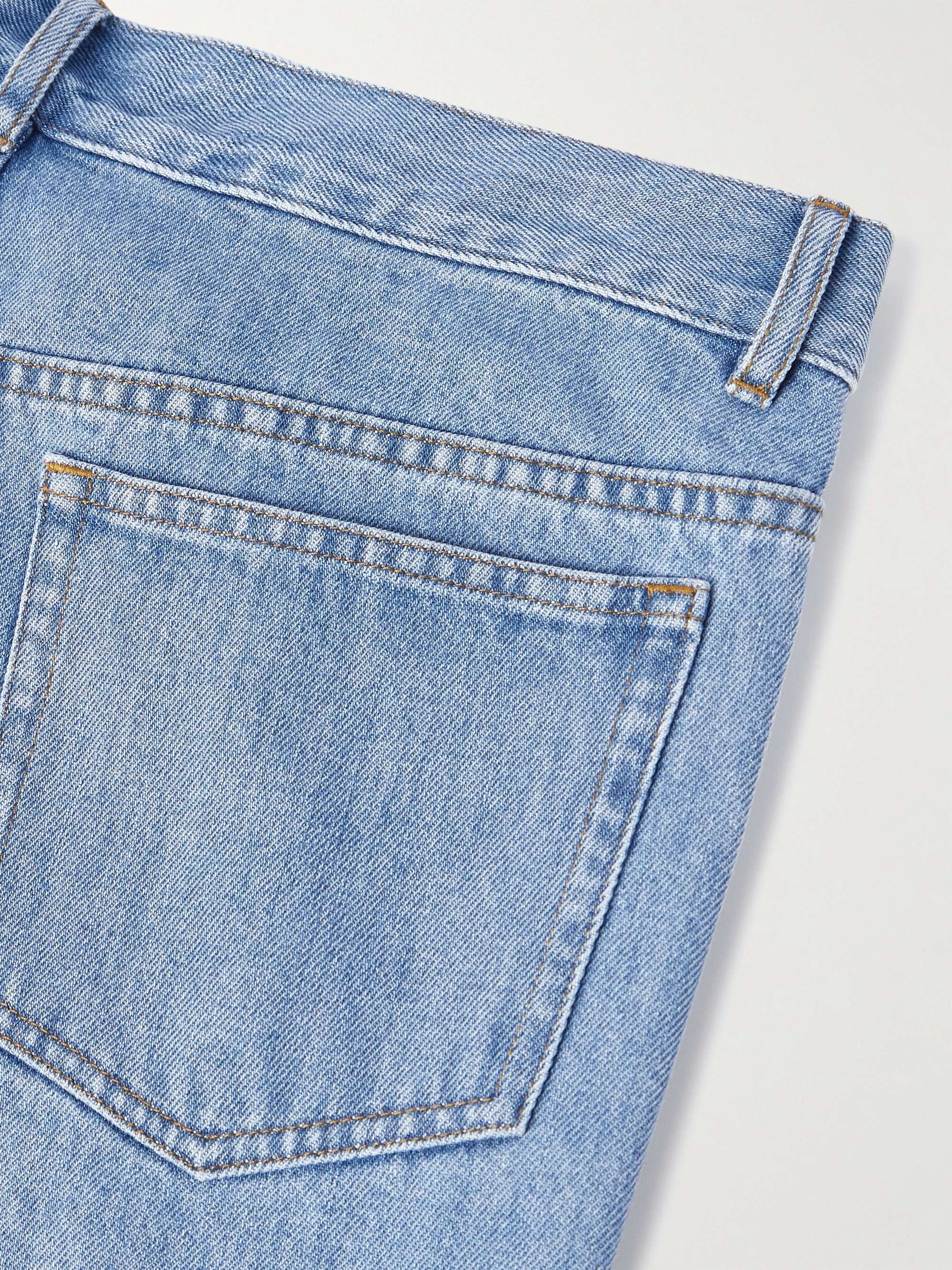 Fairfax Straight-Leg Stonewashed Jeans view