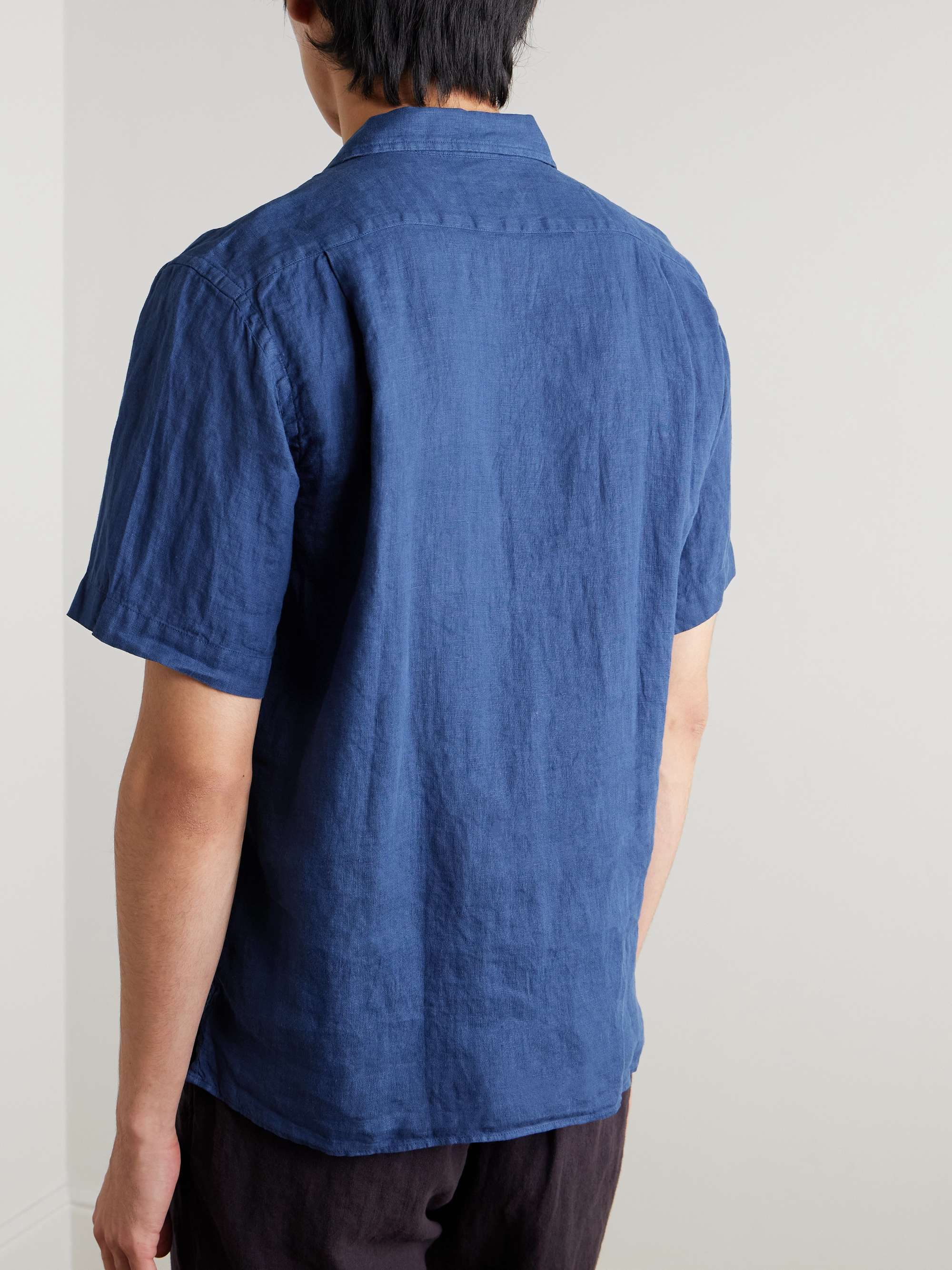Palm Camp-Collar Linen Shirt view
