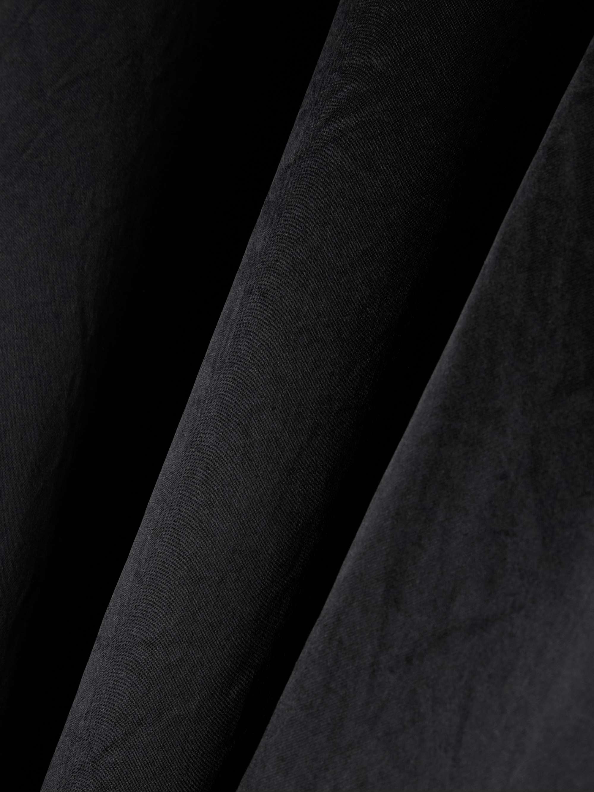 Frayed satin maxi dress view