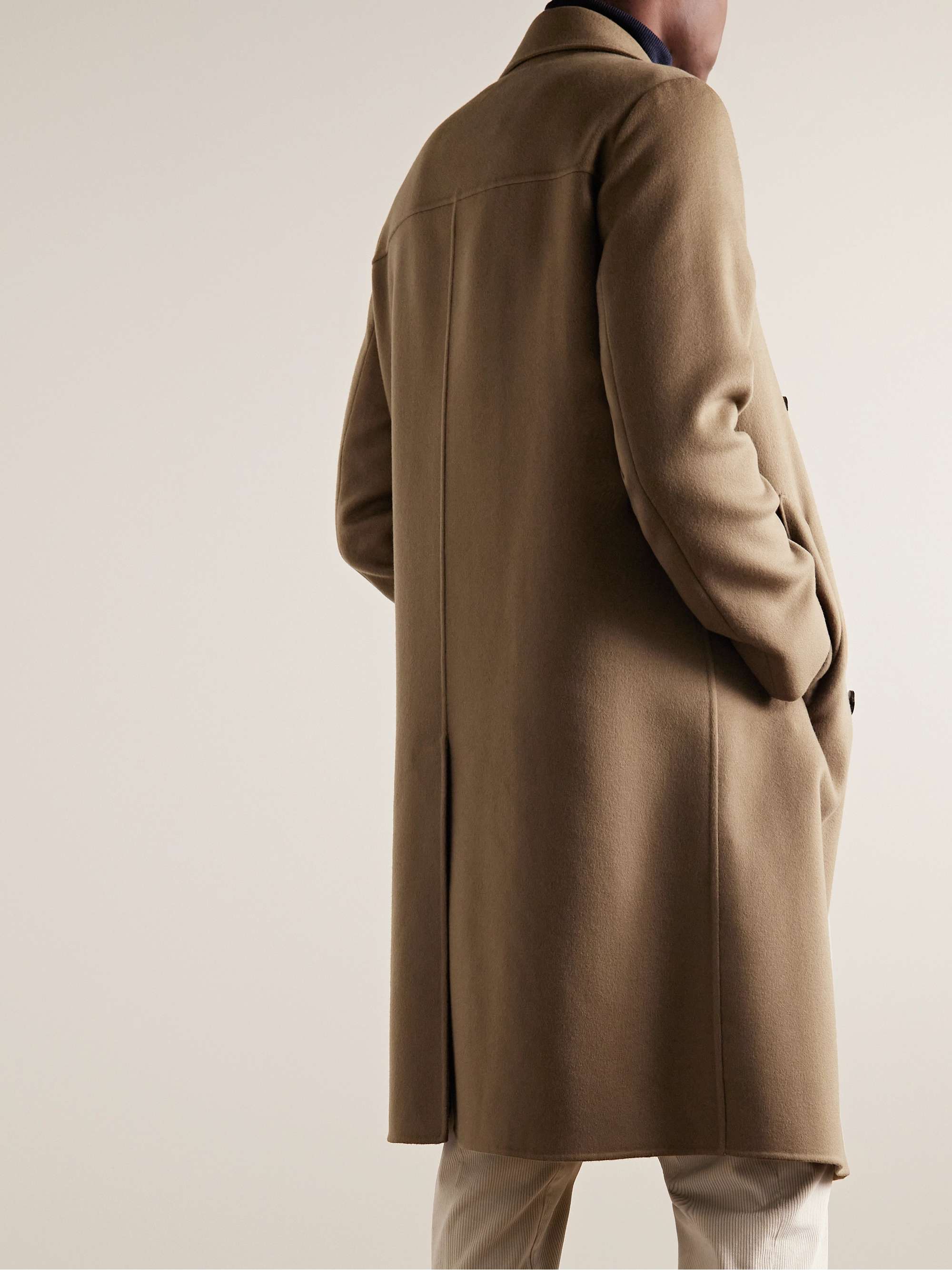 Slim-Fit Double-Breasted Rain System® Cashmere Overcoat view