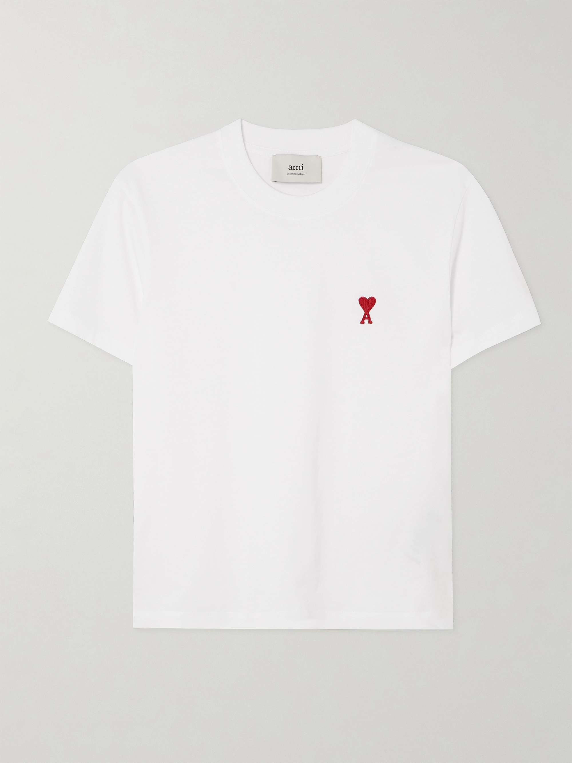 De Cœur embroidered organic cotton-jersey T-shirt view