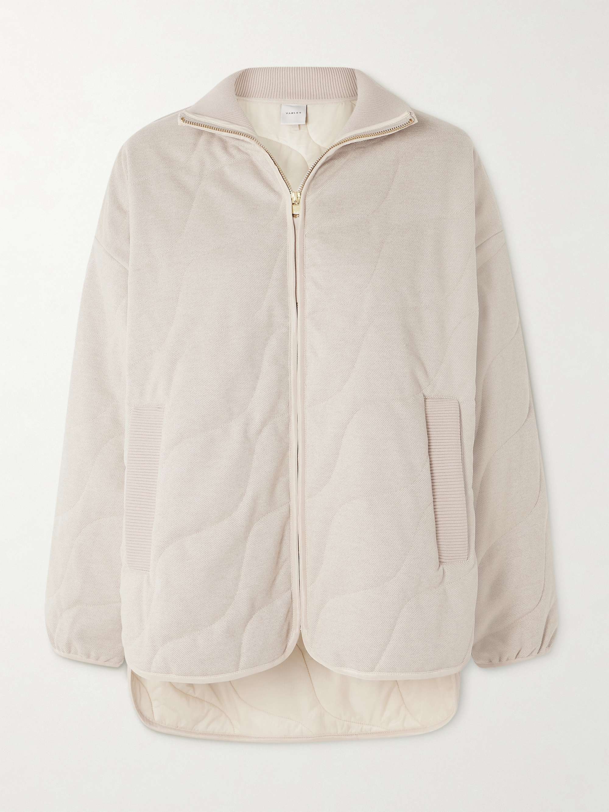 Quilted twill jacket view