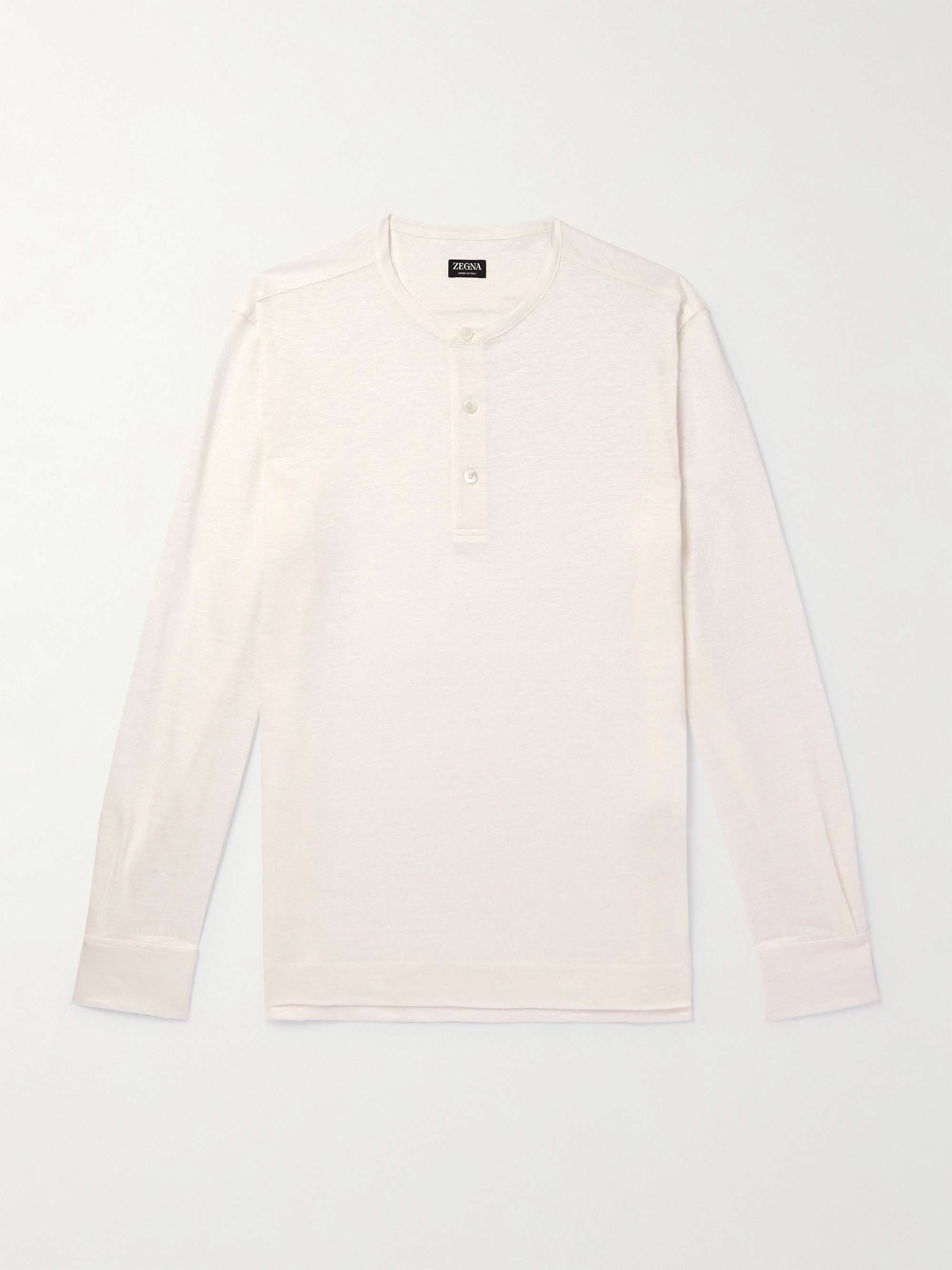Henley Oasi Linen Henley T-Shirt view