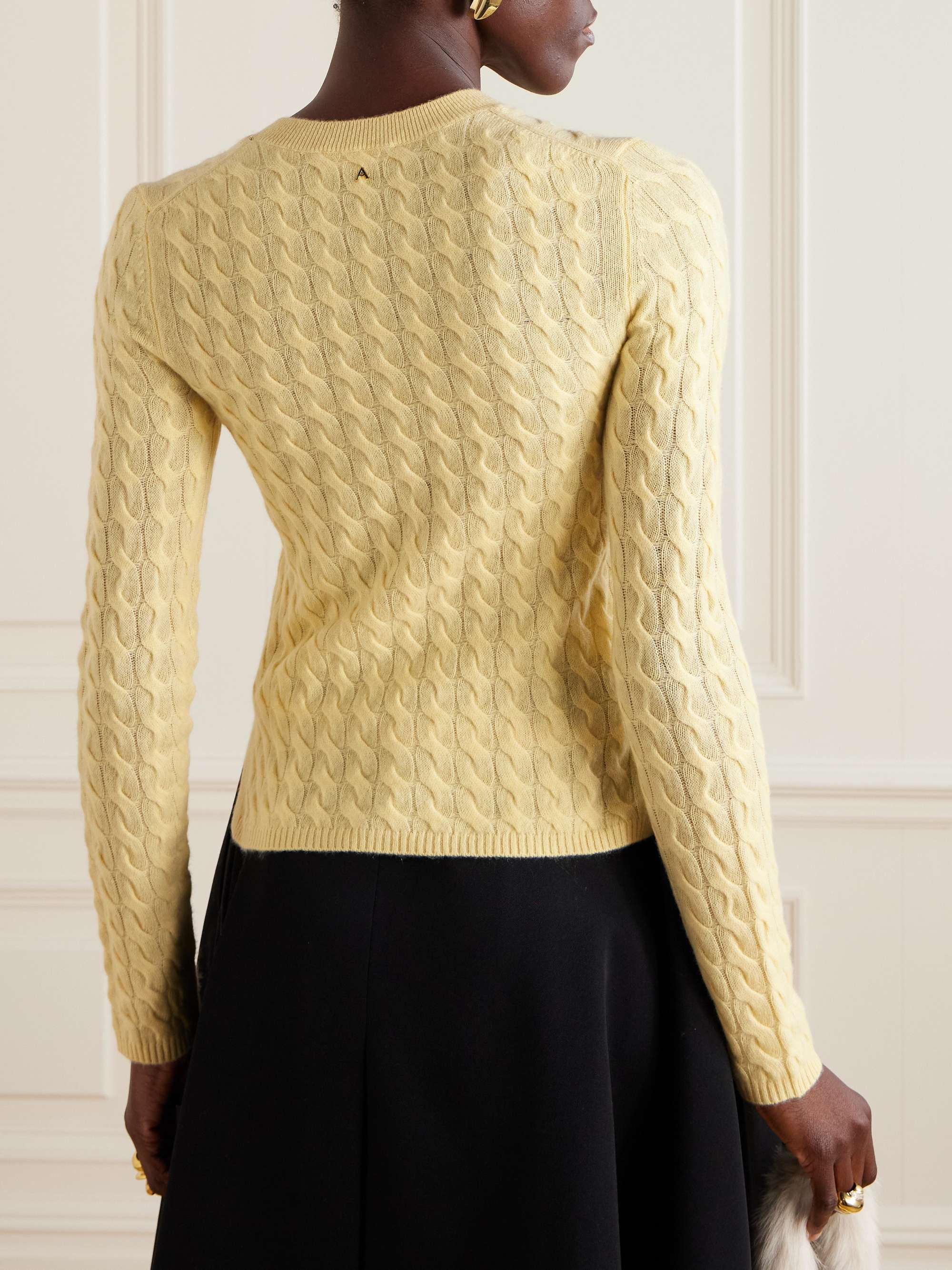 Milla cable-knit cashmere sweater view