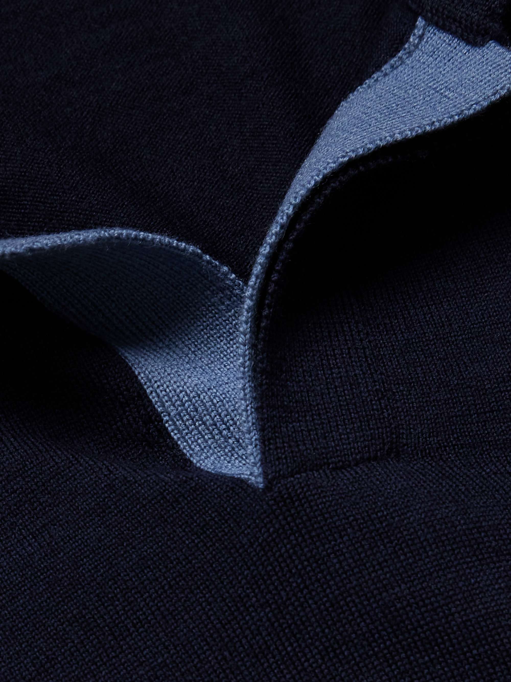 Slim-Fit Wool Polo Shirt view