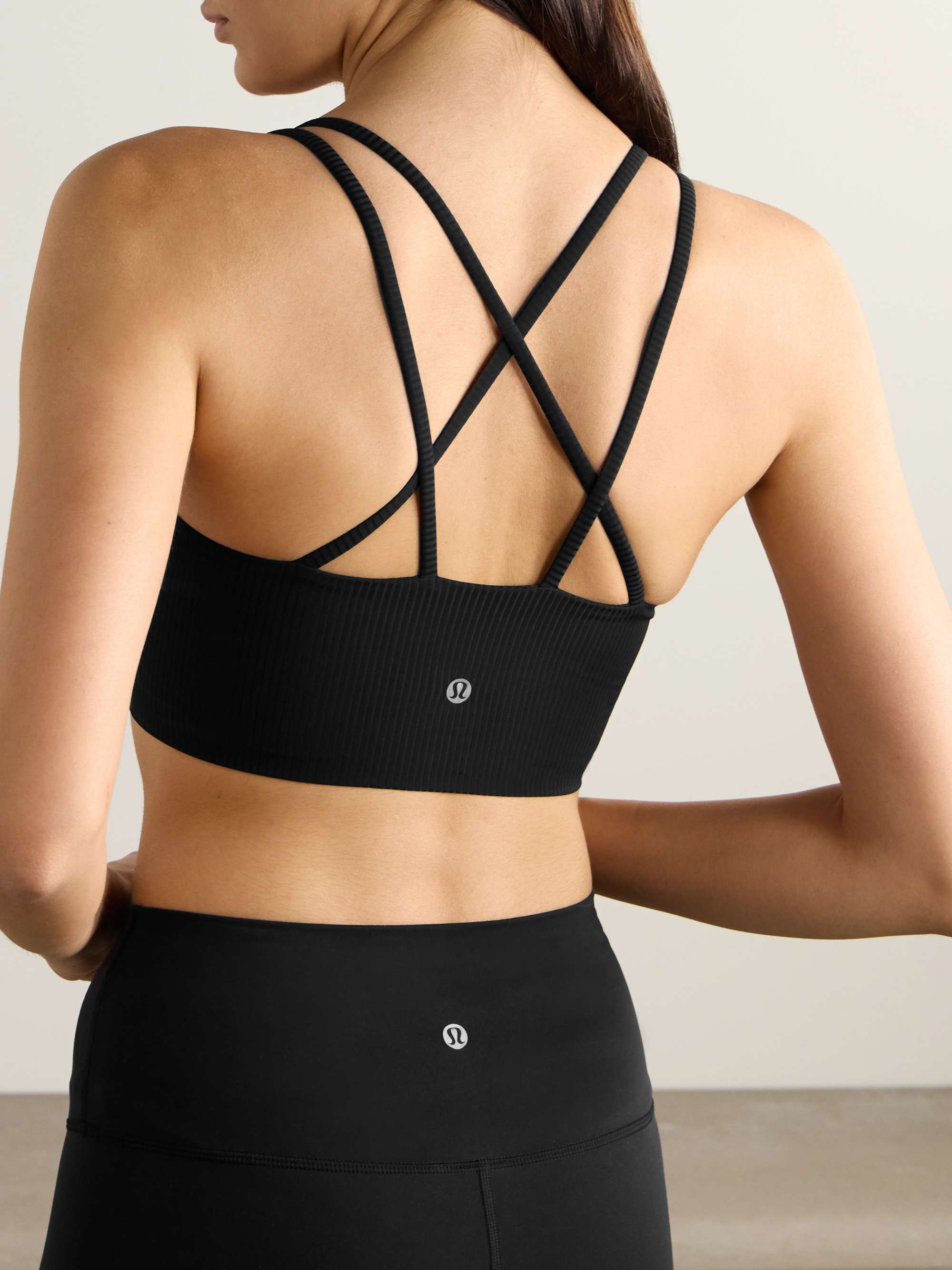 Like a Cloud ribbed sports bra view
