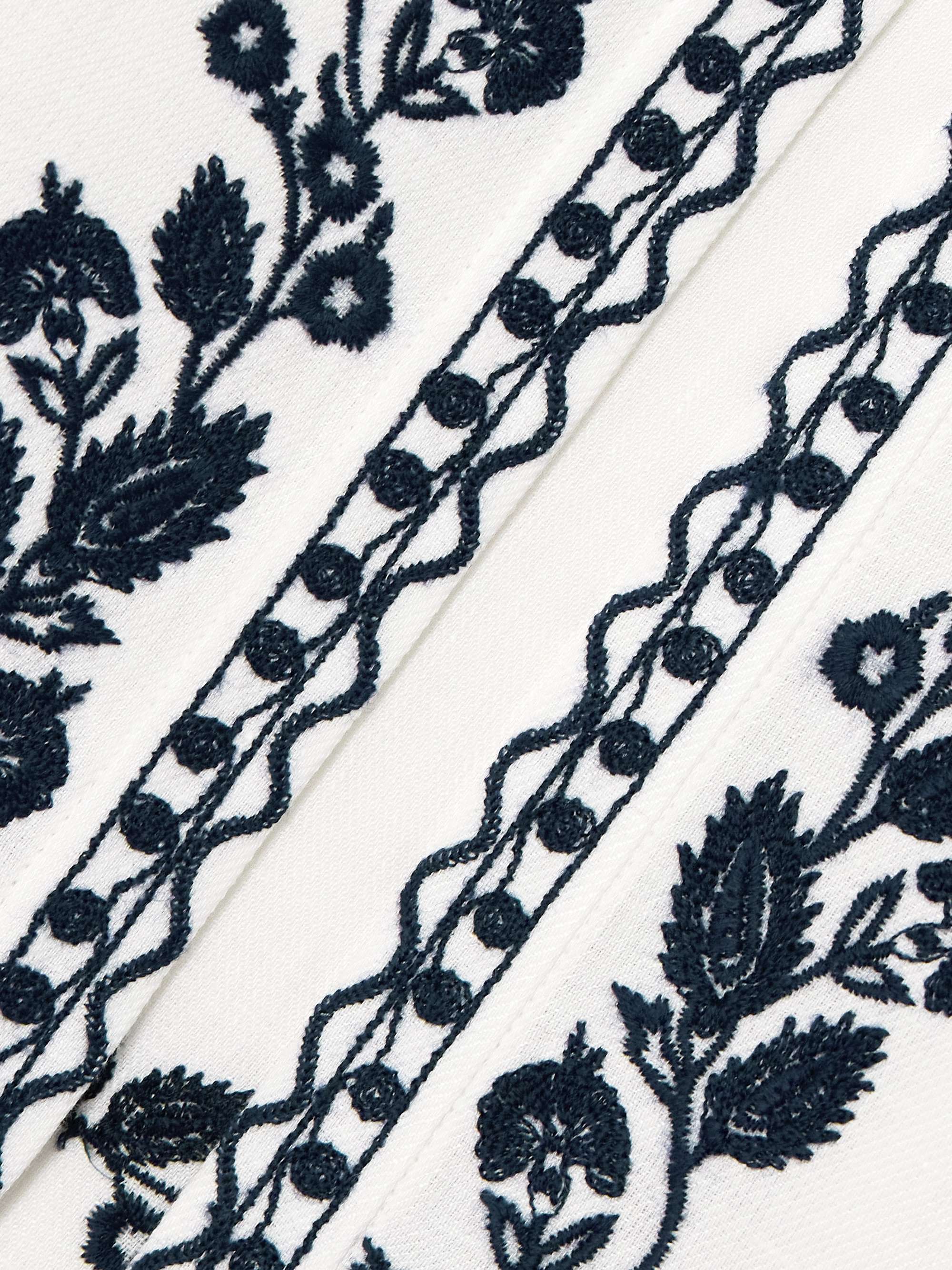 Dabney embroidered linen vest view