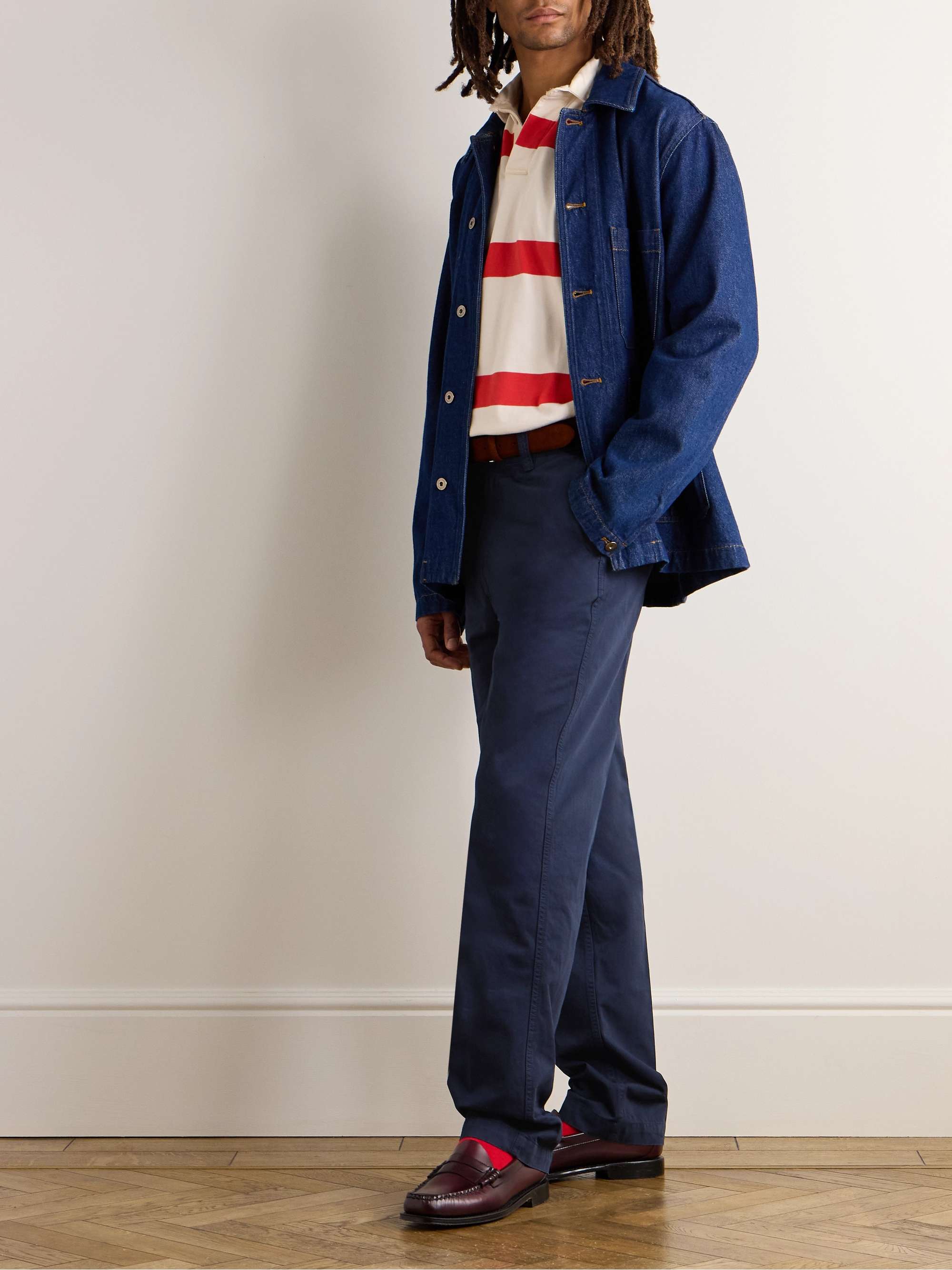 Tapered Cotton-Twill Chinos view