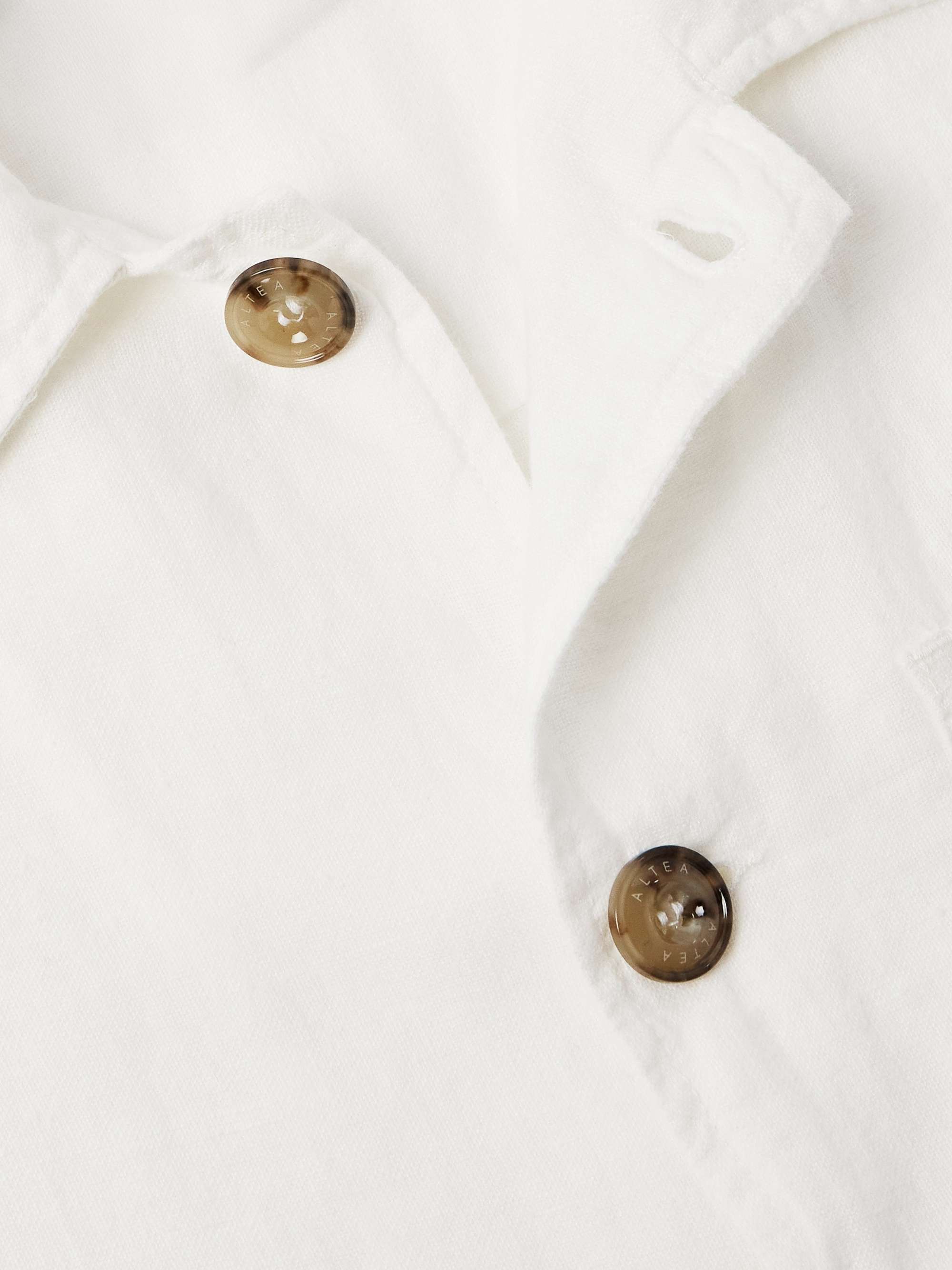 Constantin Garment-Dyed Linen Overshirt view
