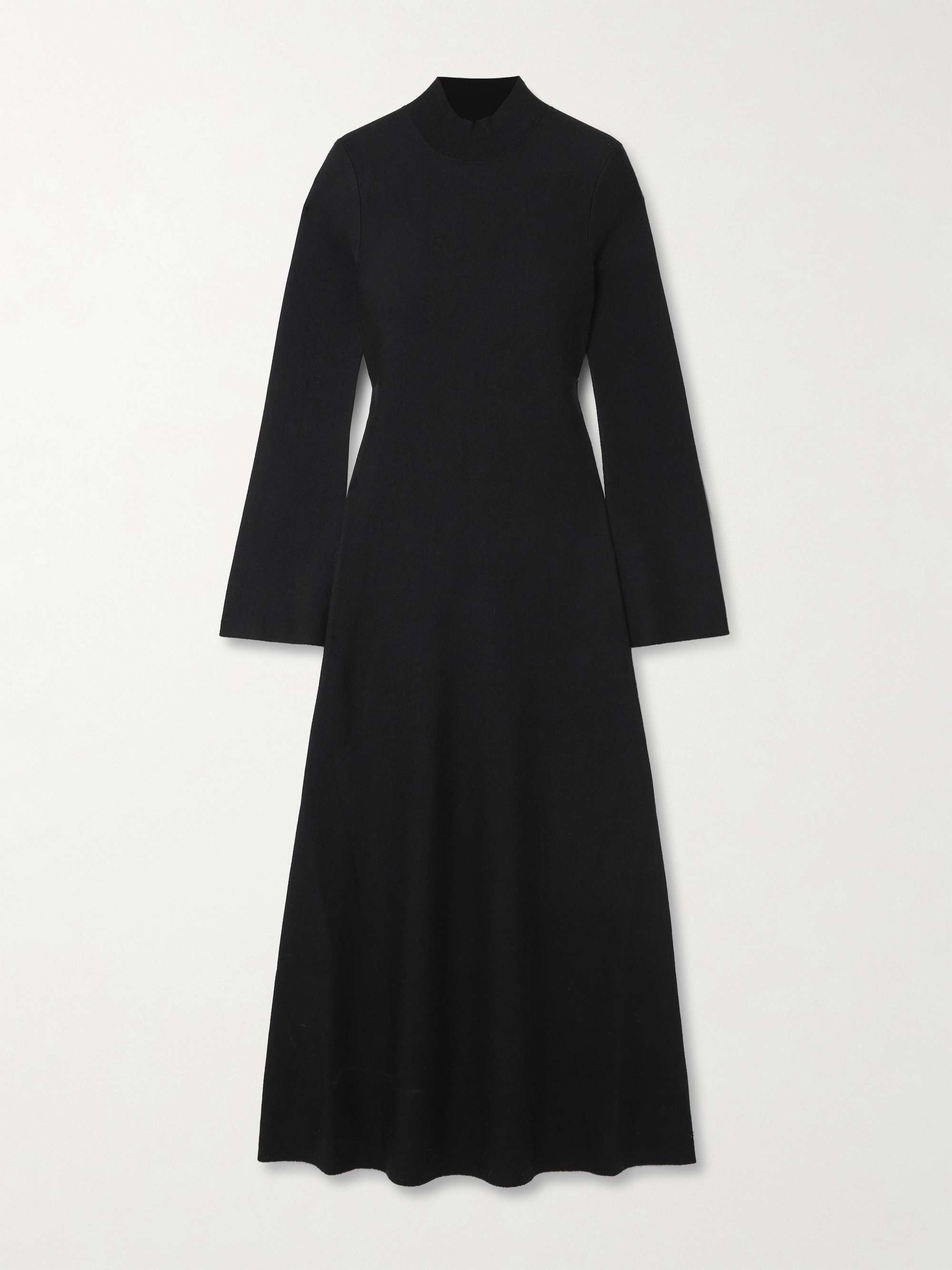 Erebus wool, cashmere and silk-blend turtleneck midi dress view
