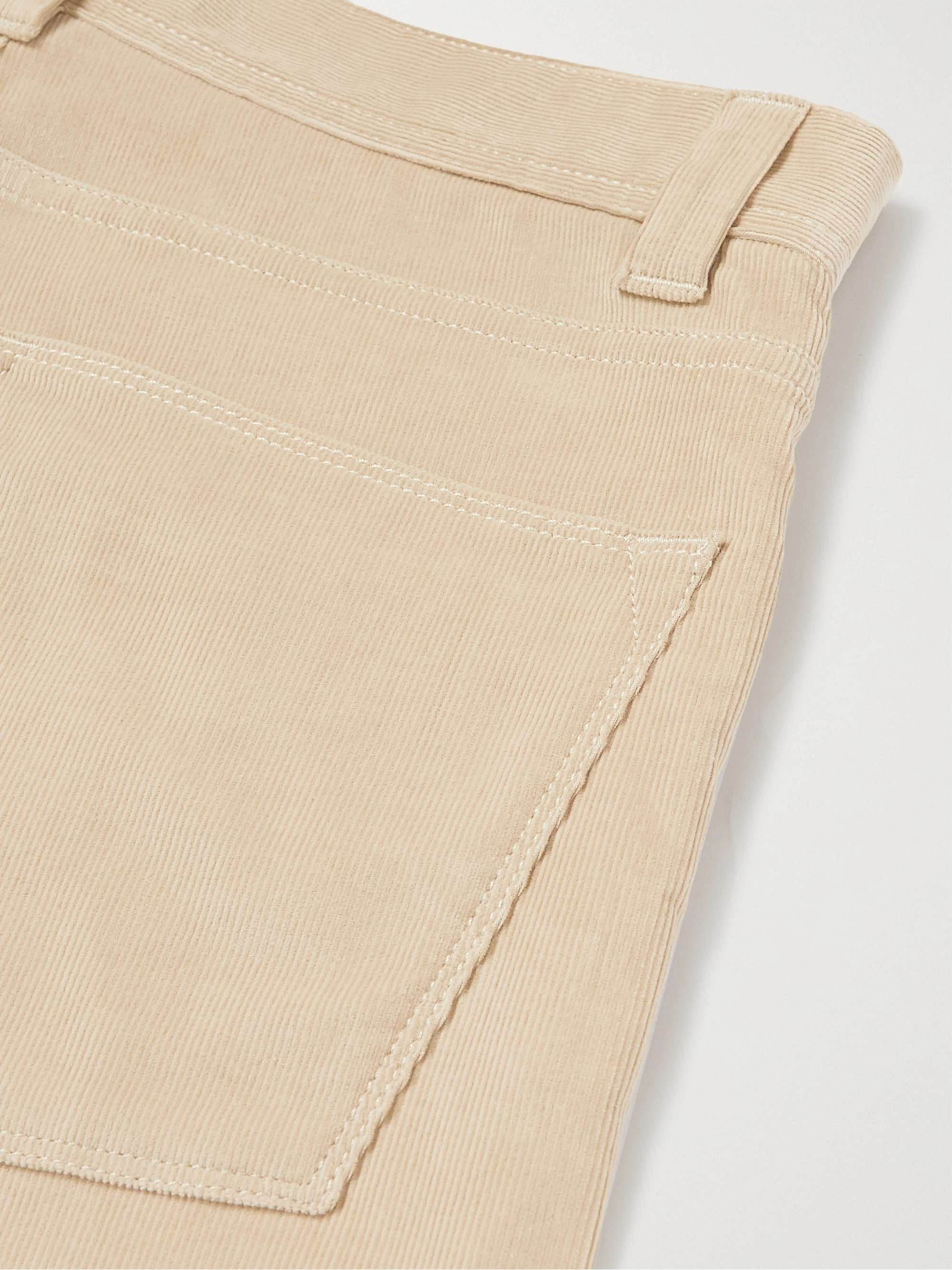 Slim-Fit Stretch-Cotton Corduroy Trousers view