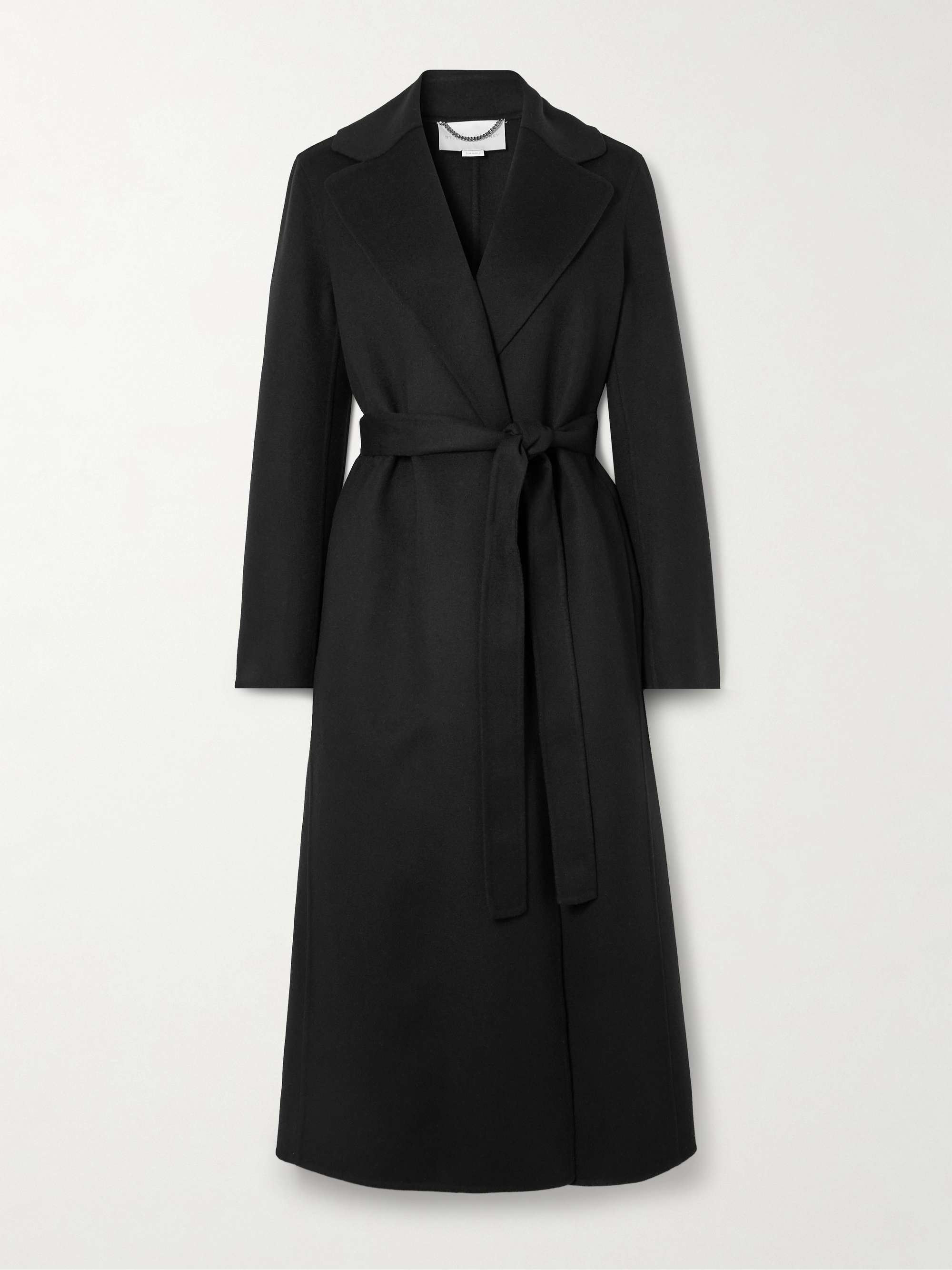 Belted wool coat view