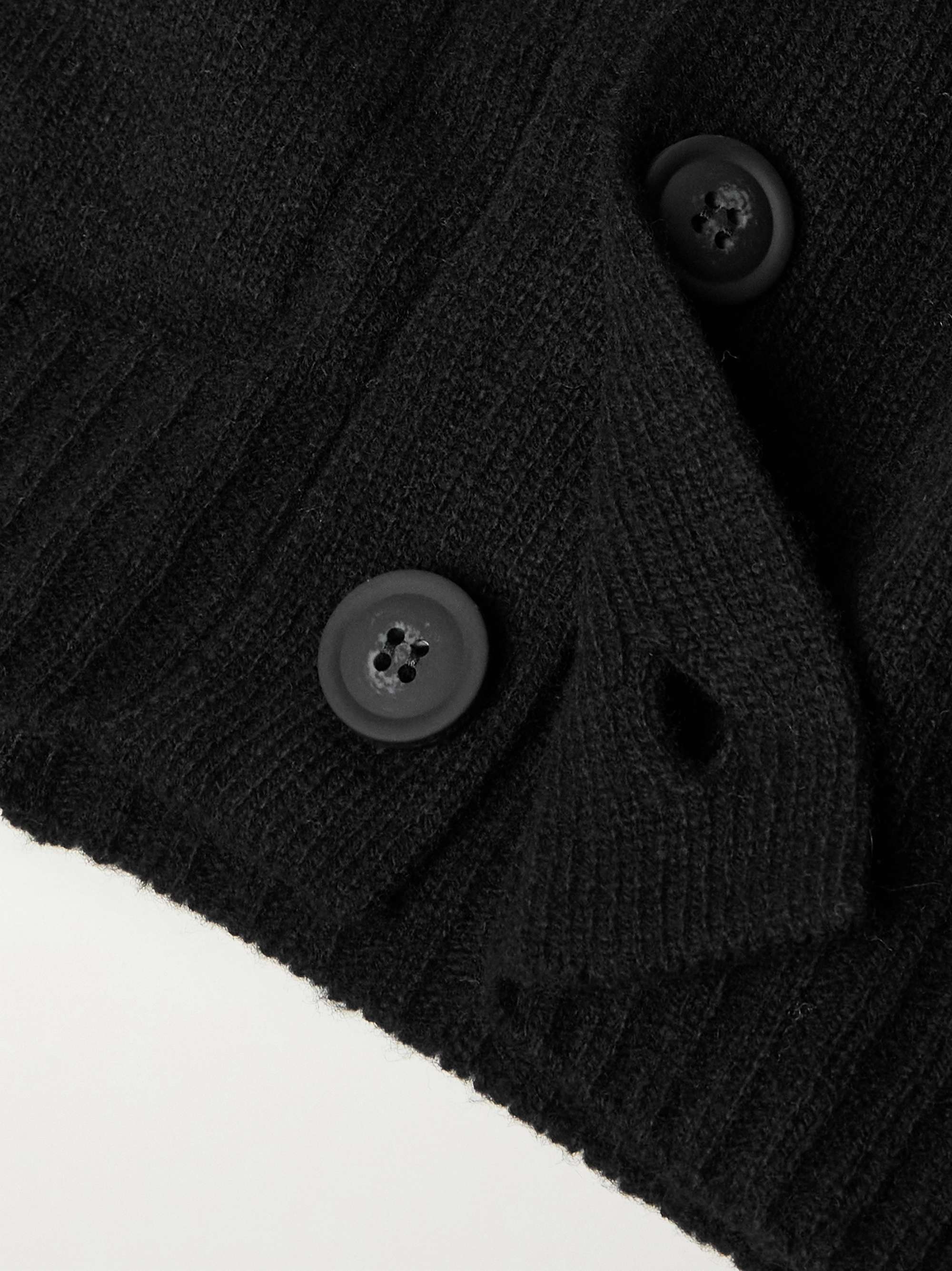 Rockford Shawl-Collar Recycled-Cashmere and Merino Wool-Blend Cardigan view