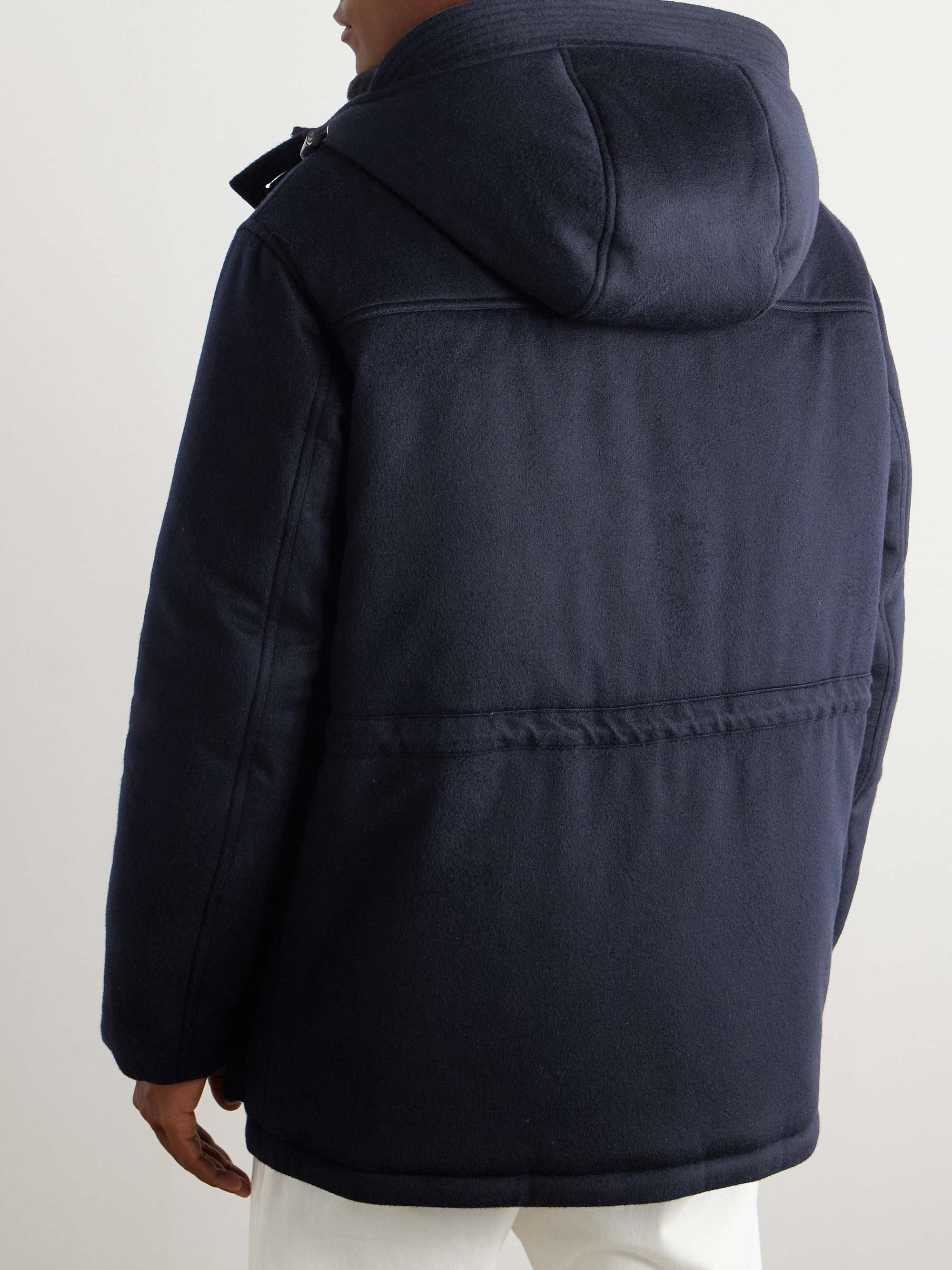 Damiano Shearling-Lined Padded Storm System® Cashmere-Felt Hooded Jacket view