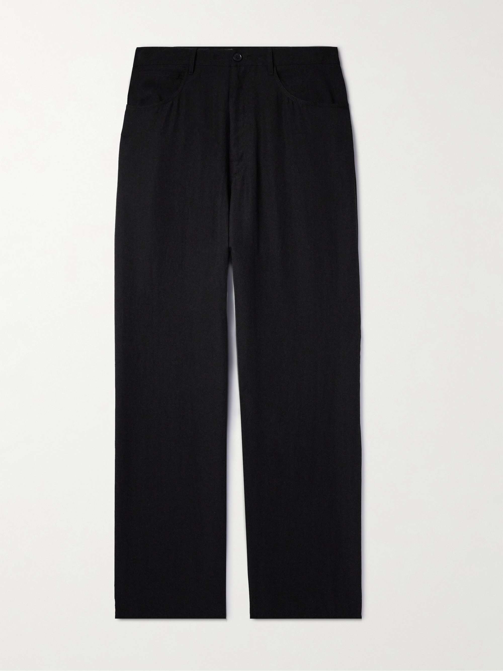 Straight-Leg Lyocell-Poplin Trousers view