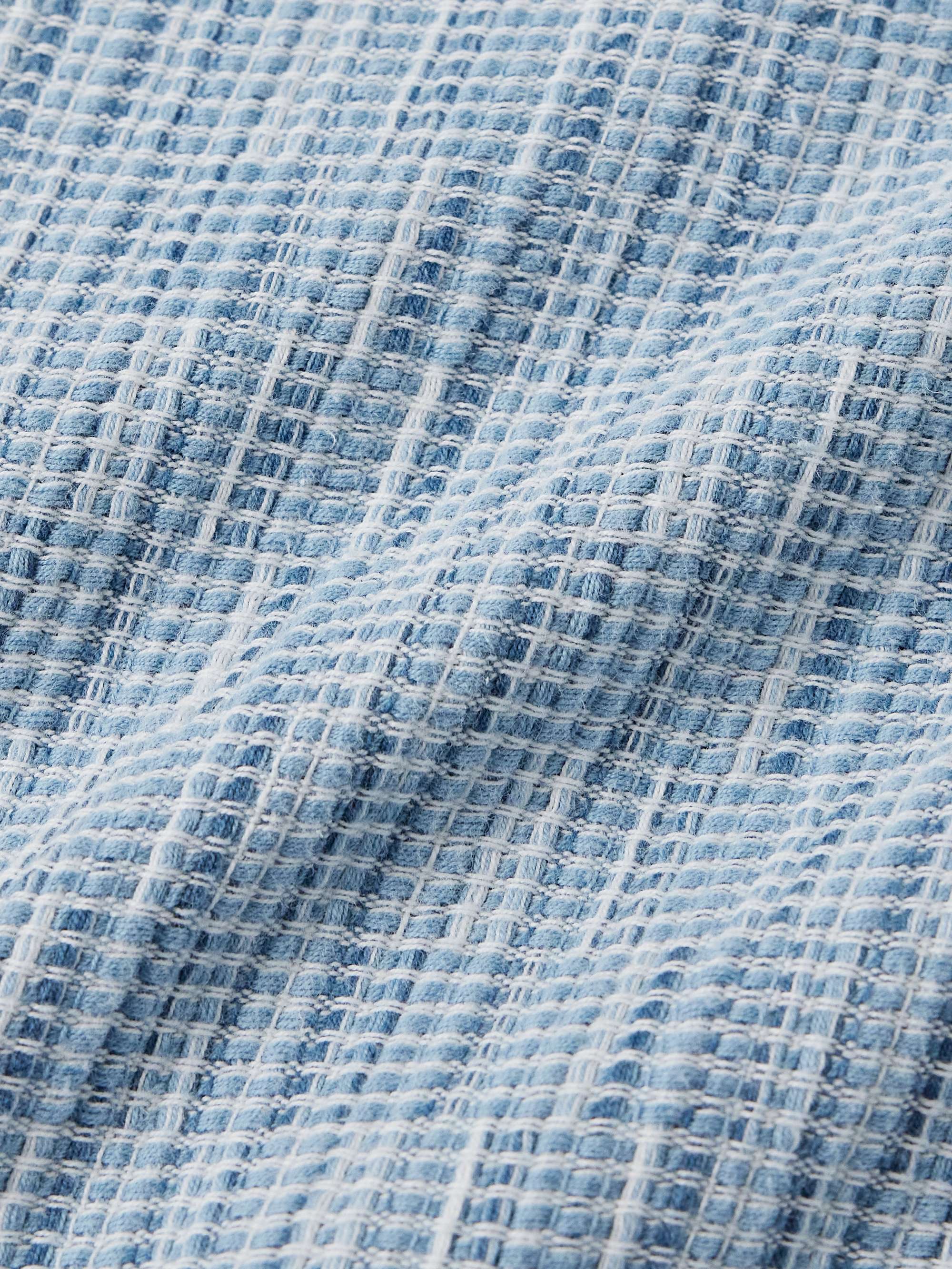 Camp-Collar Textured-Cotton Shirt view