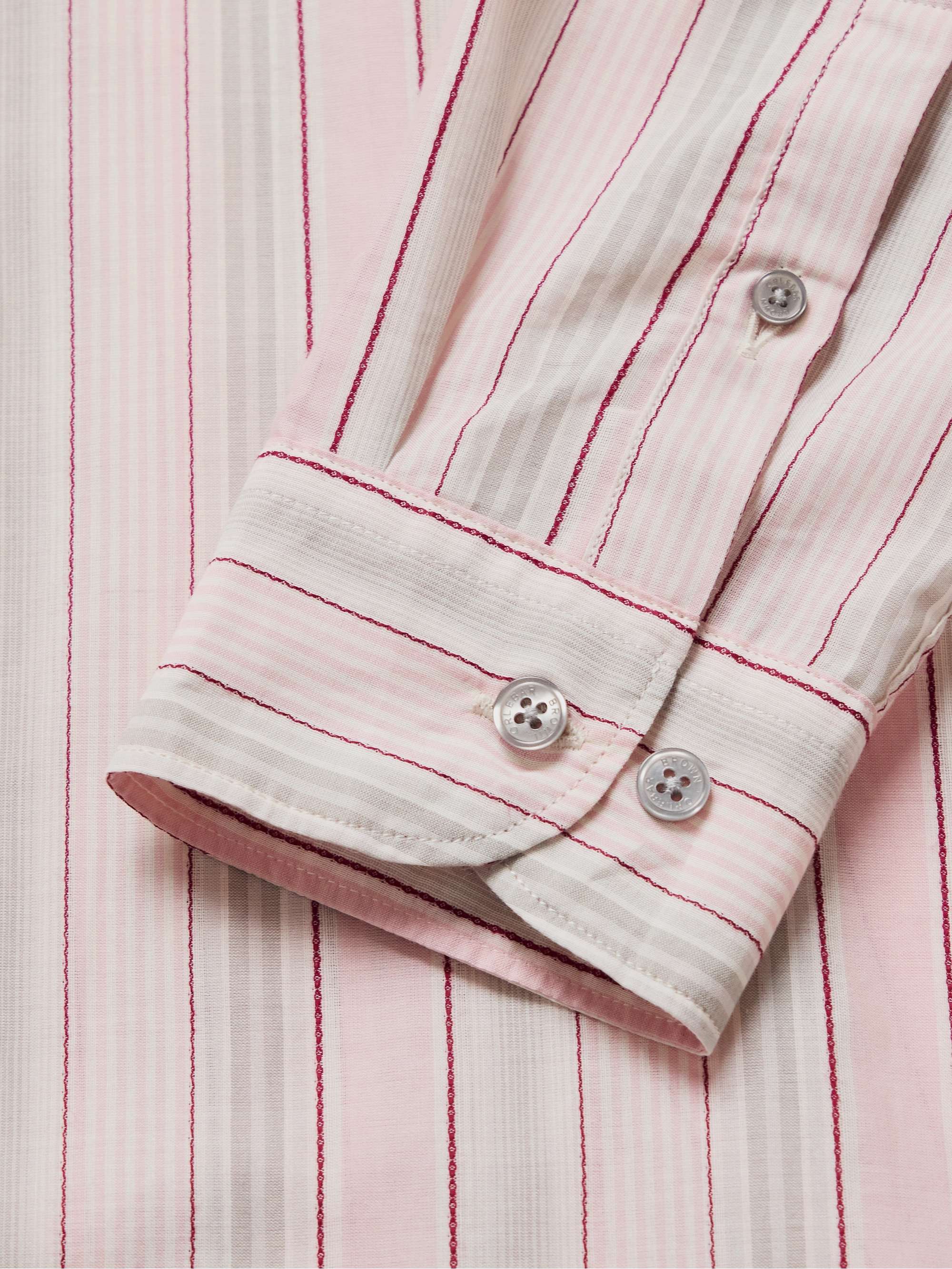 Giles Slim-Fit Striped Cotton Shirt view