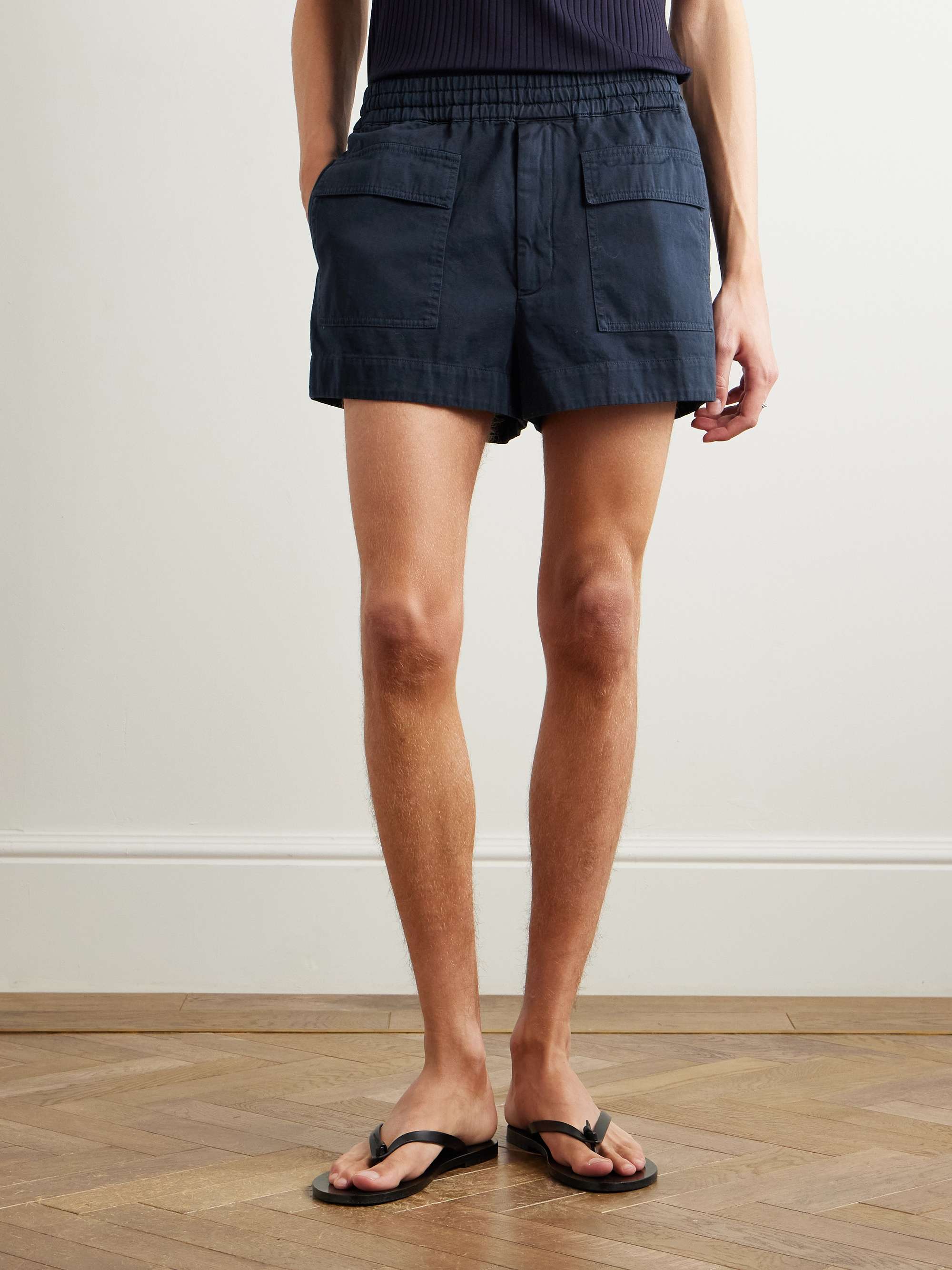 Straight-Leg Cotton-Twill Cargo Shorts view