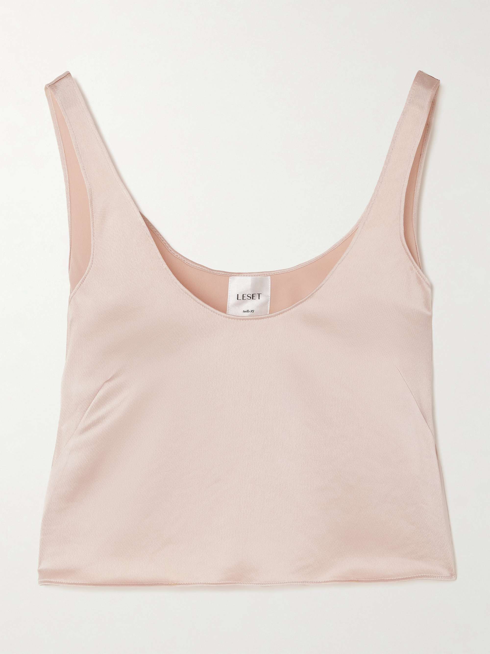 Barb Scoop washed-satin tank view