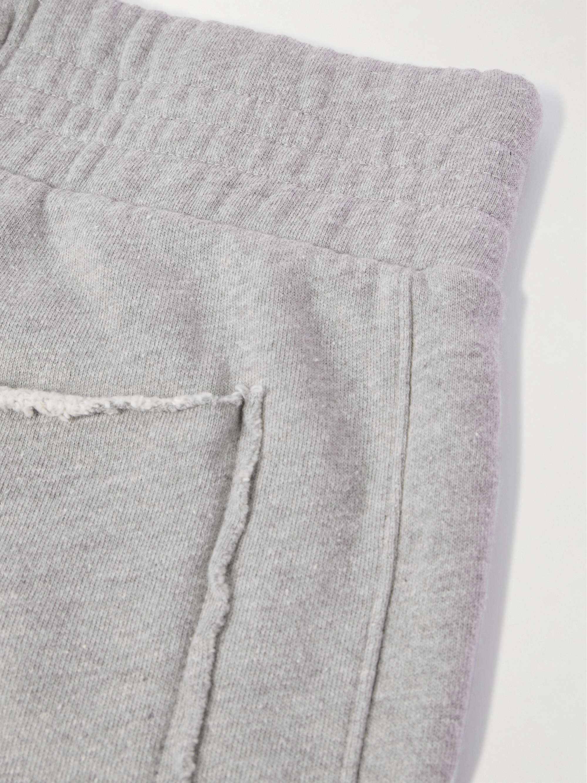 Straight-Leg Garment-Dyed Cotton-Jersey Drawstring Shorts view