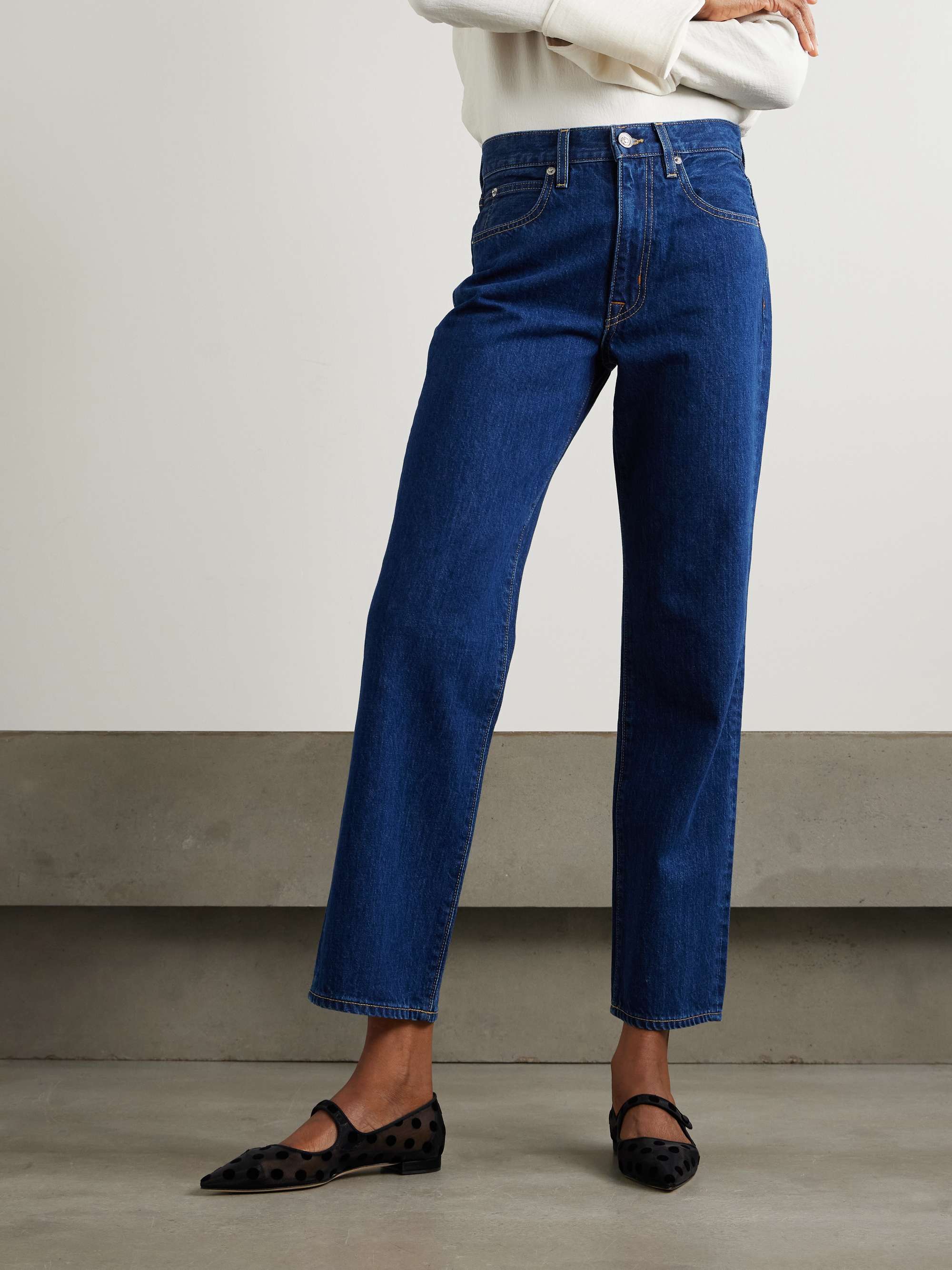 Sophie high-rise slim-leg jeans view