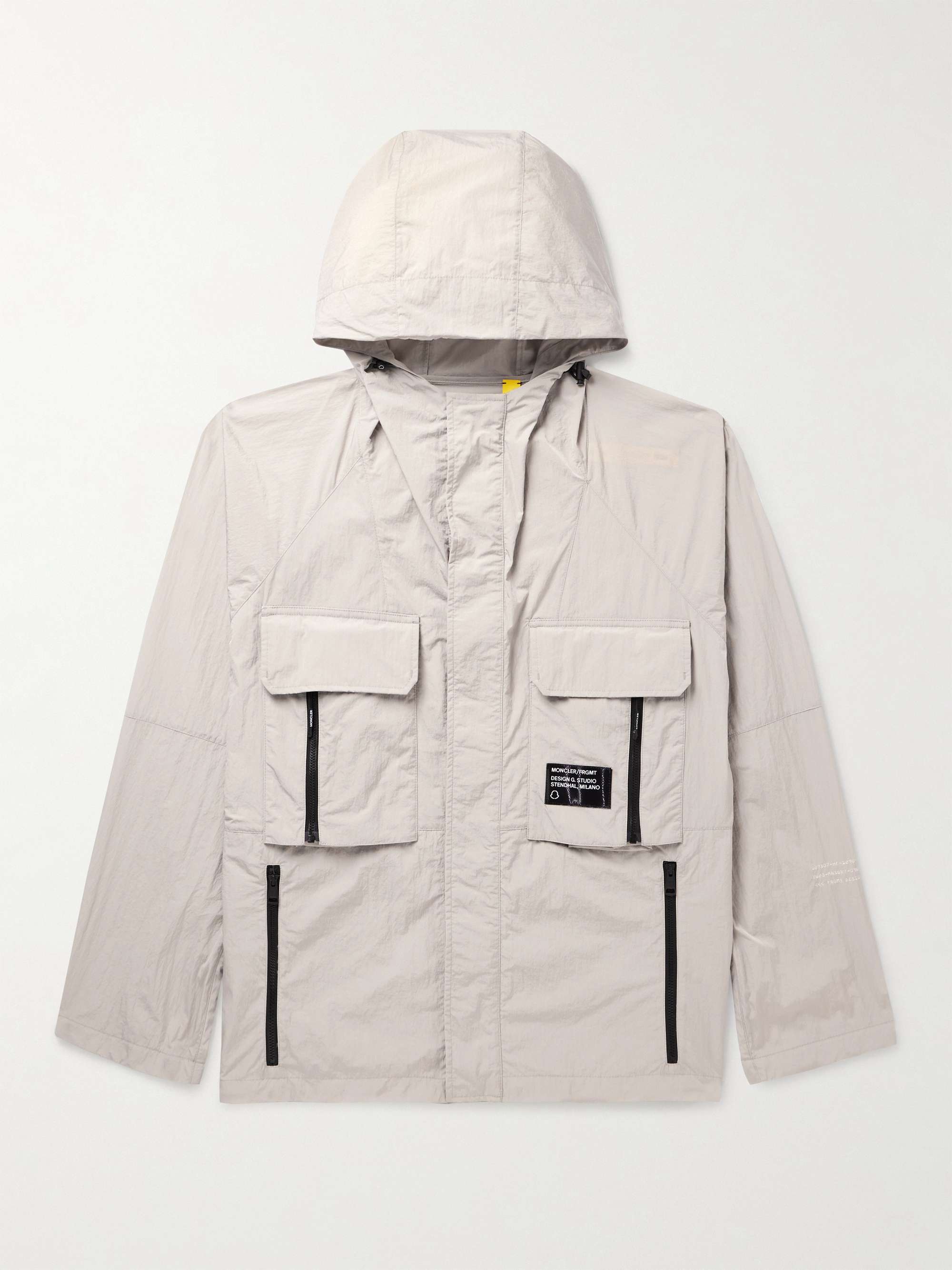 7 Moncler FRGMT Hiroshi Fujiwara Dotter Crinkled-Shell Hooded Jacket view