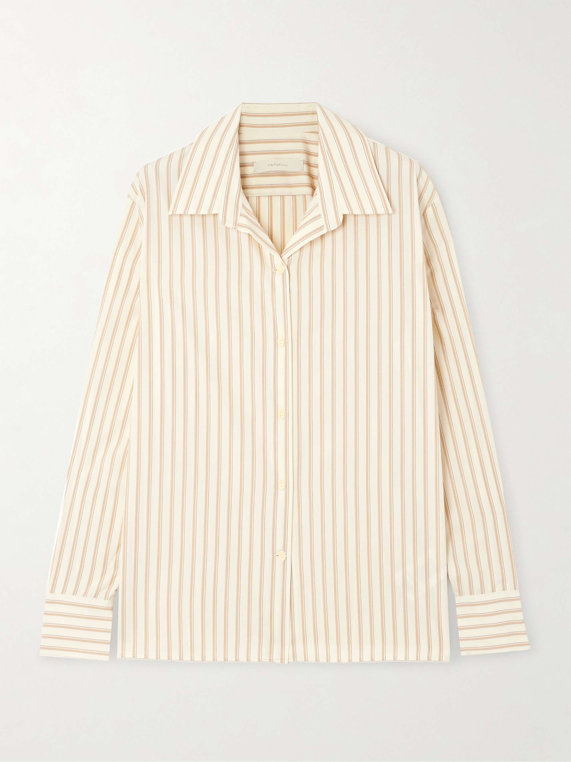 Vados striped cotton-poplin shirt view