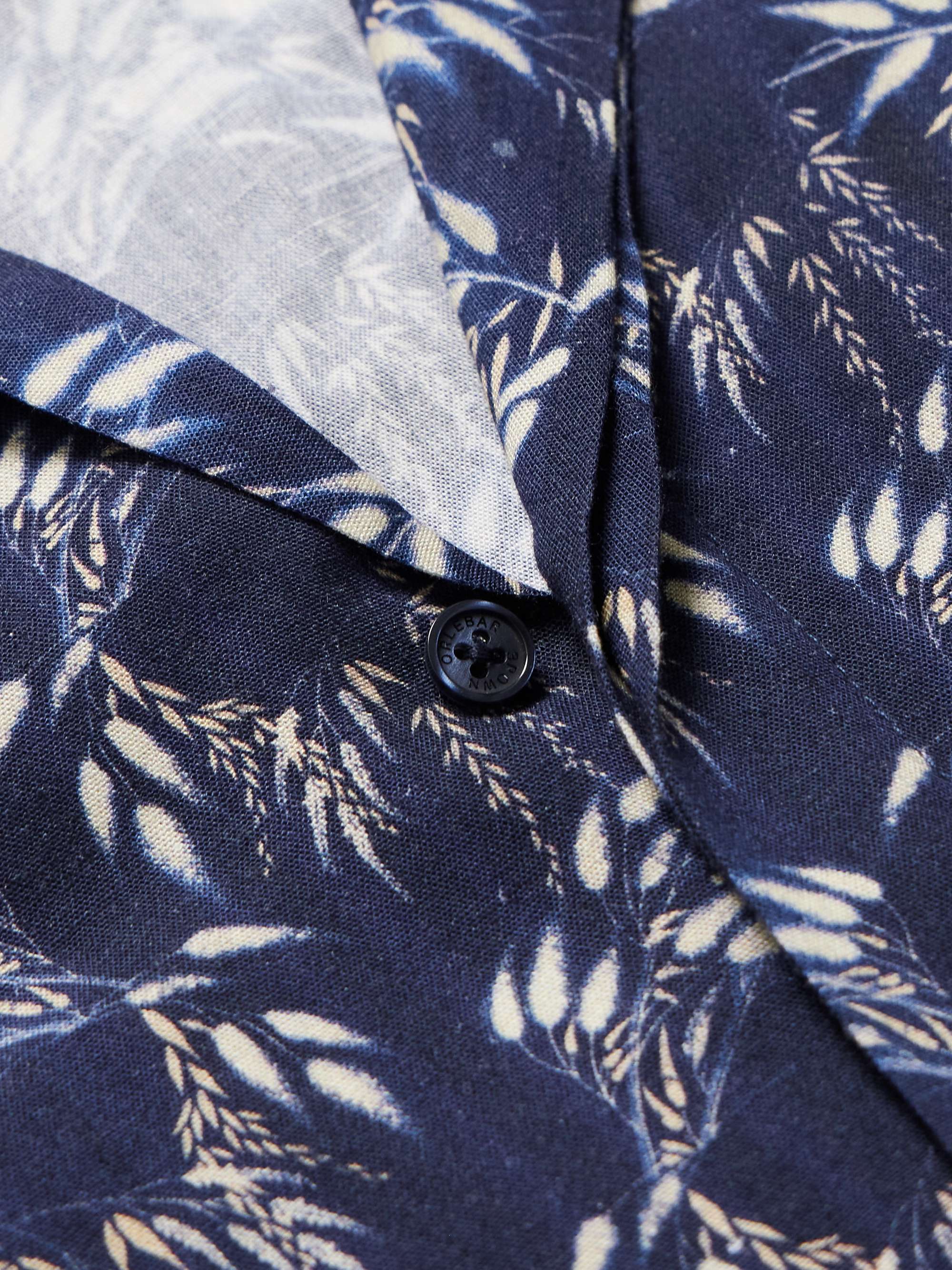 Maitan Camp-Collar Printed Linen Shirt view