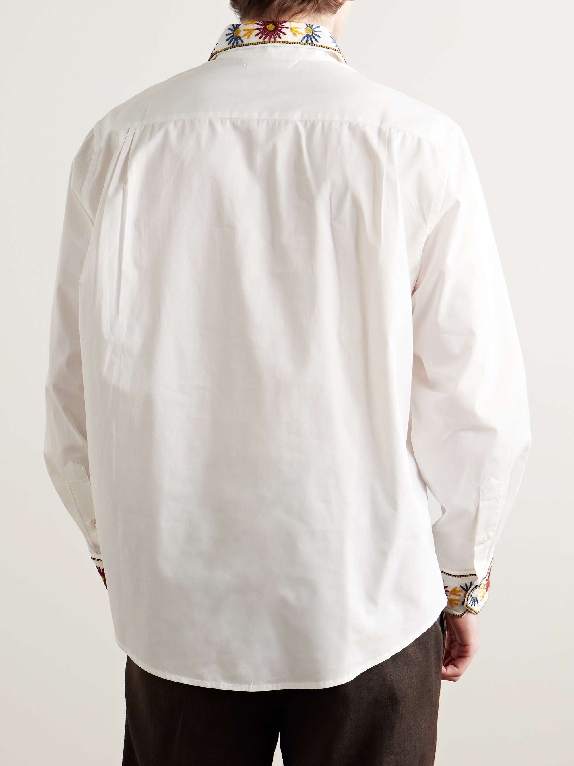 Candyfloss Embroidered Cotton Oxford Shirt view