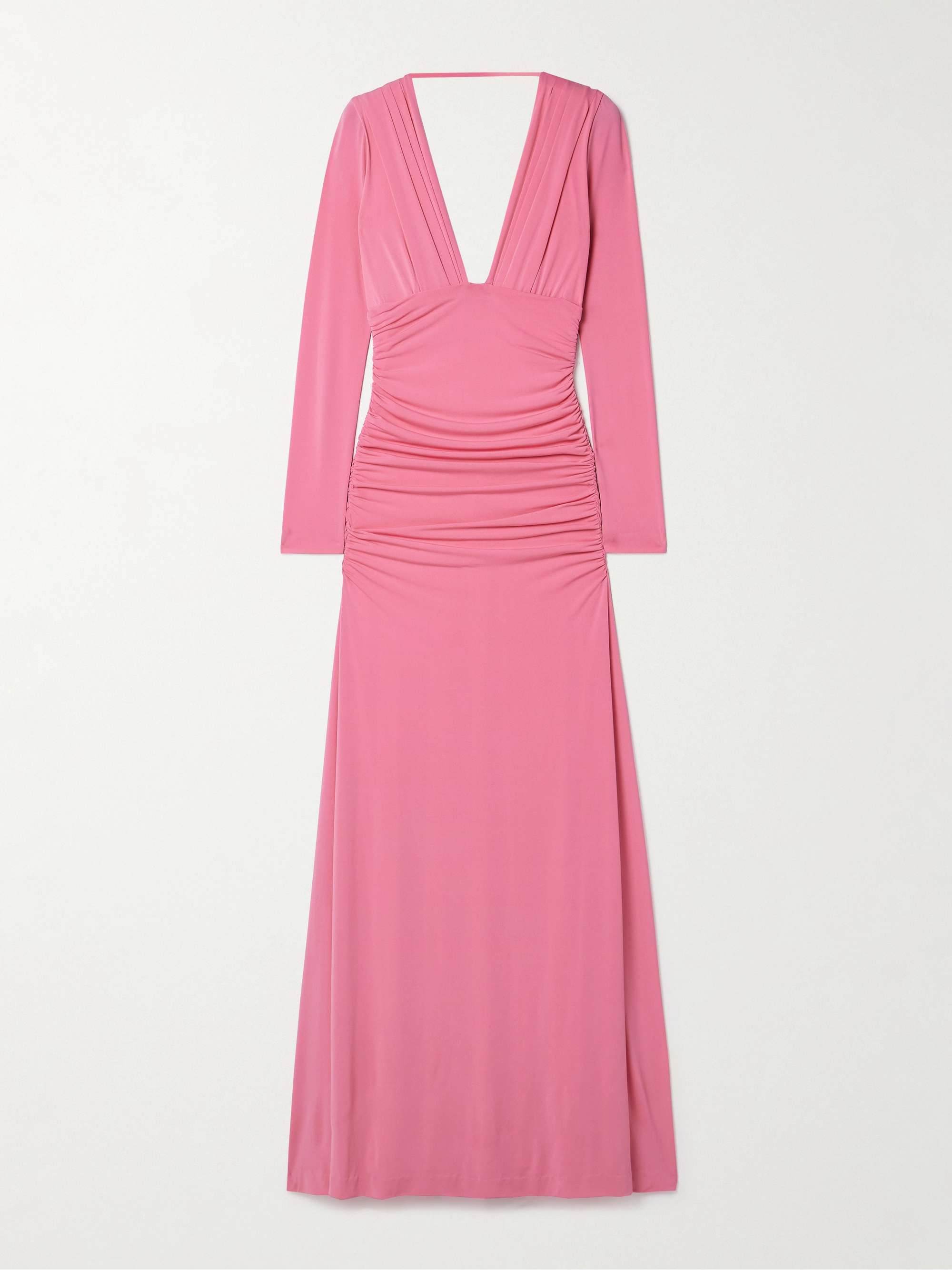 Ruched stretch-jersey gown view