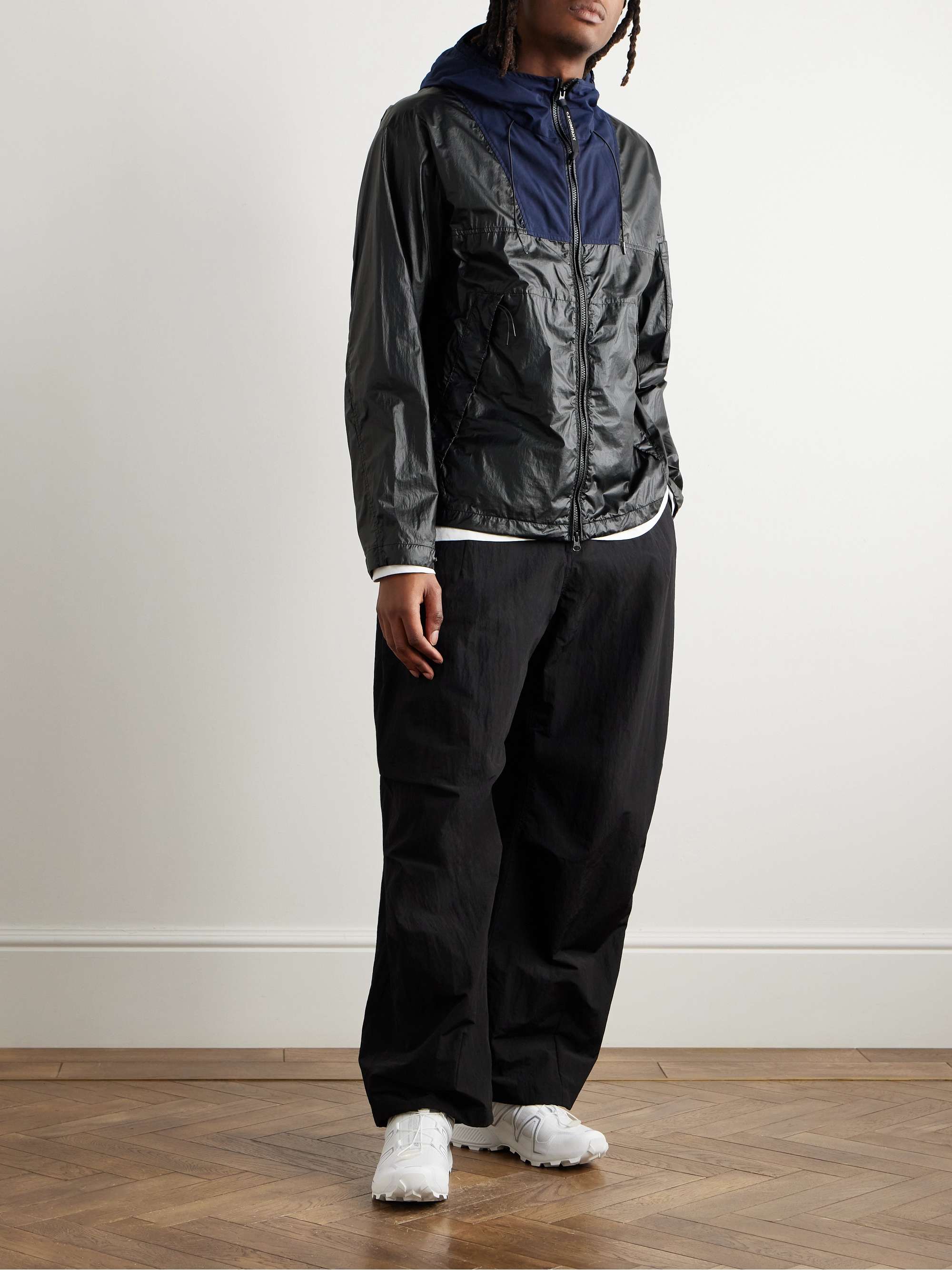 Logo-Appliquéd Twill-Trimmed CS II Shell Hooded Jacket view