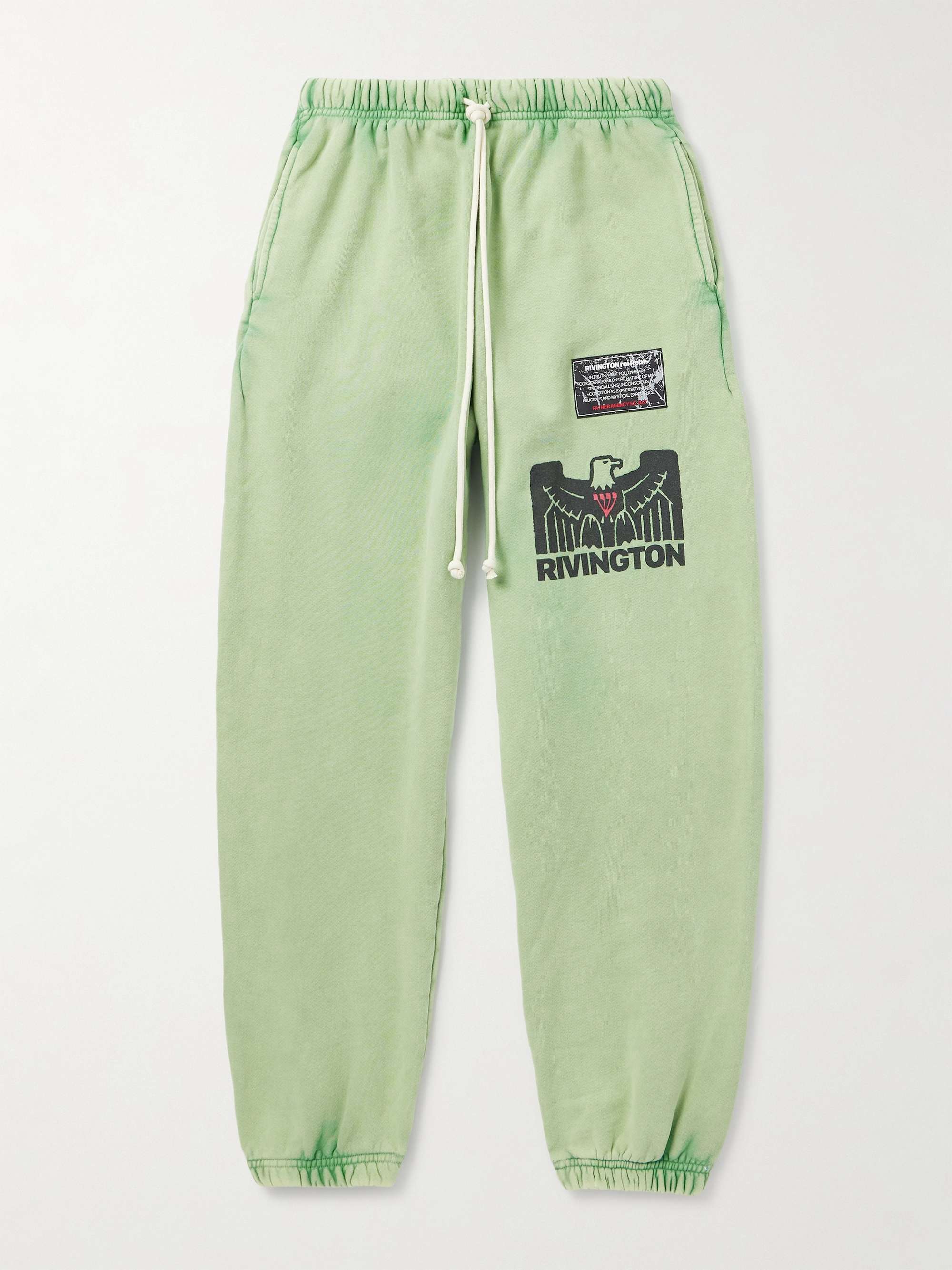 Flag Logo-Appliquéd Printed Cotton-Jersey Sweatpants view