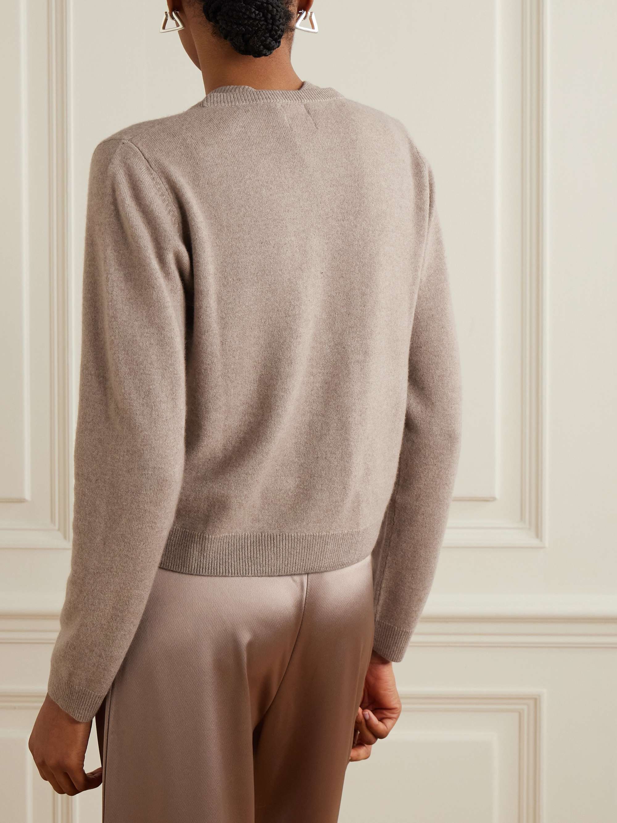 Zoe mélange knitted cardigan view