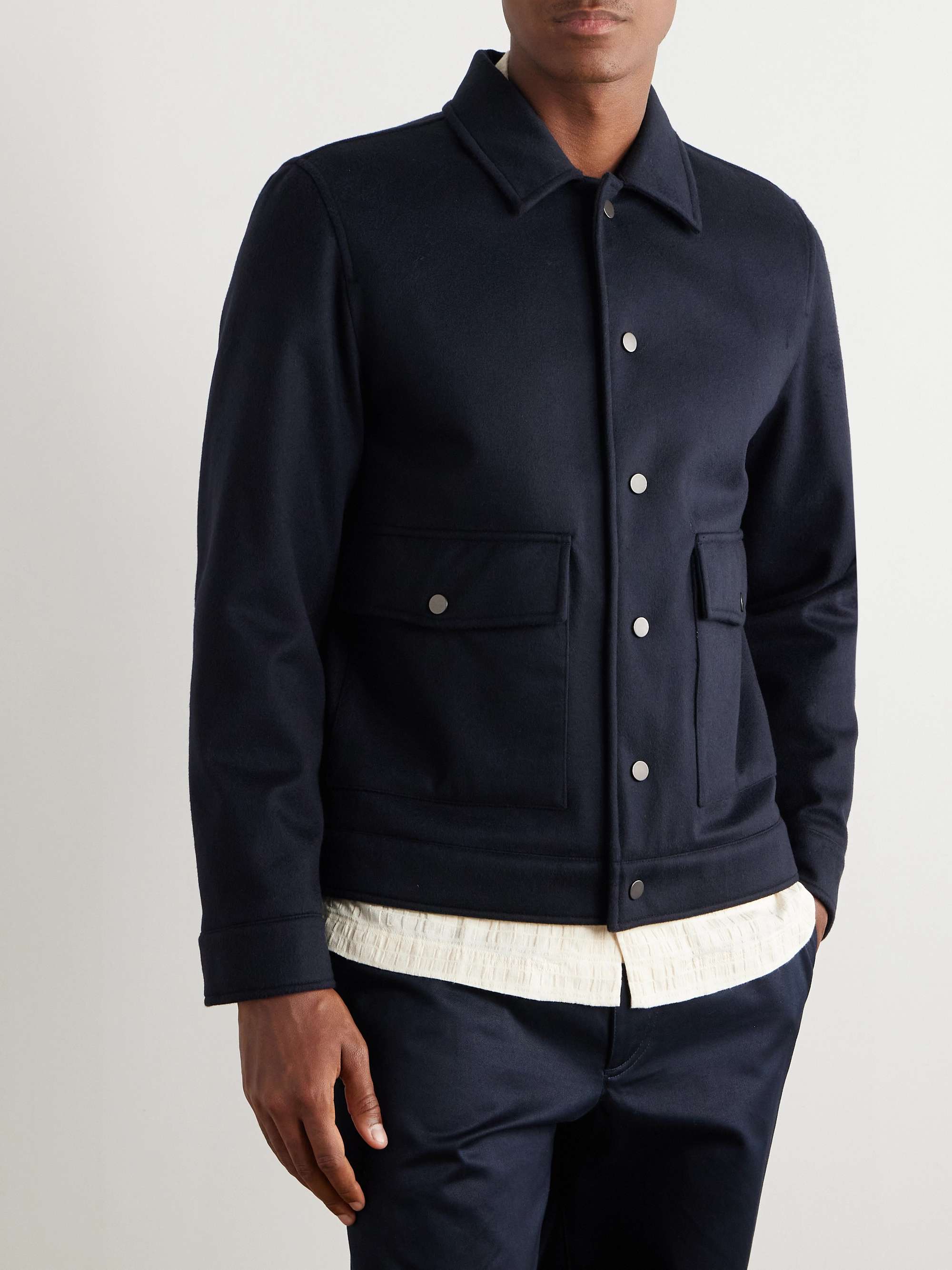 Victor Virgin Wool-Blend Felt Jacket view