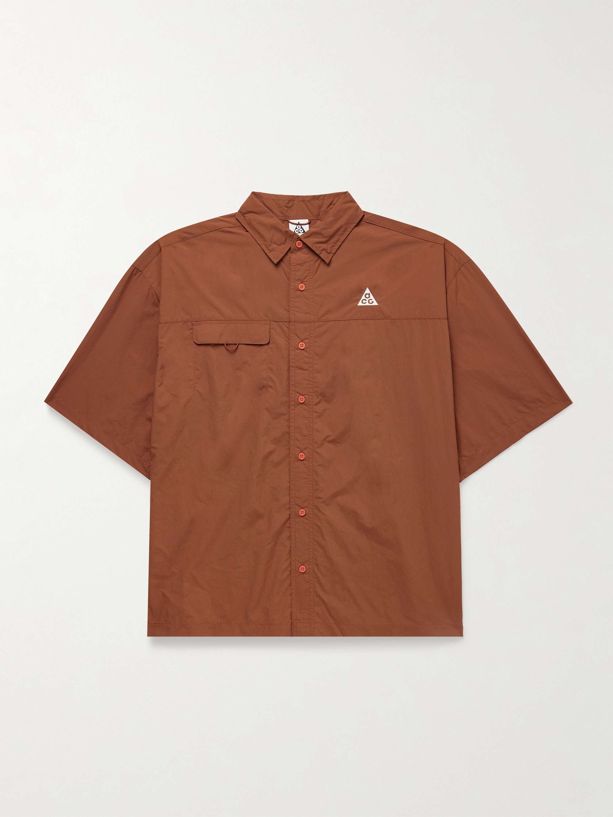 ACG Orb Weaver Oversized Logo-Embroidered Nylon Shirt view