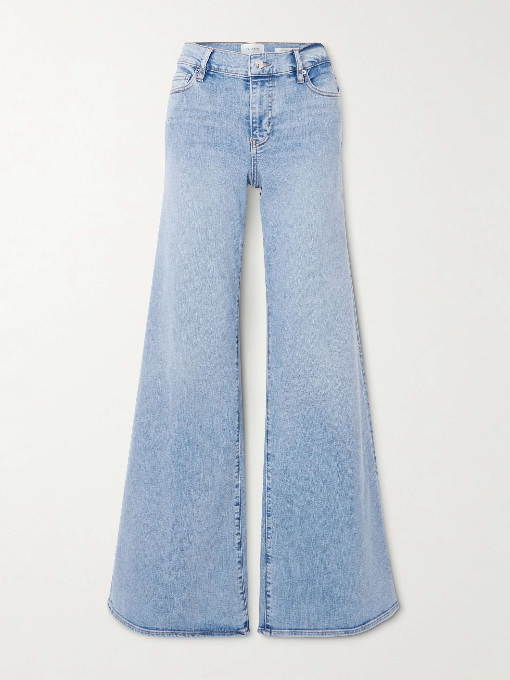 Le Palazzo mid-rise flared jeans view