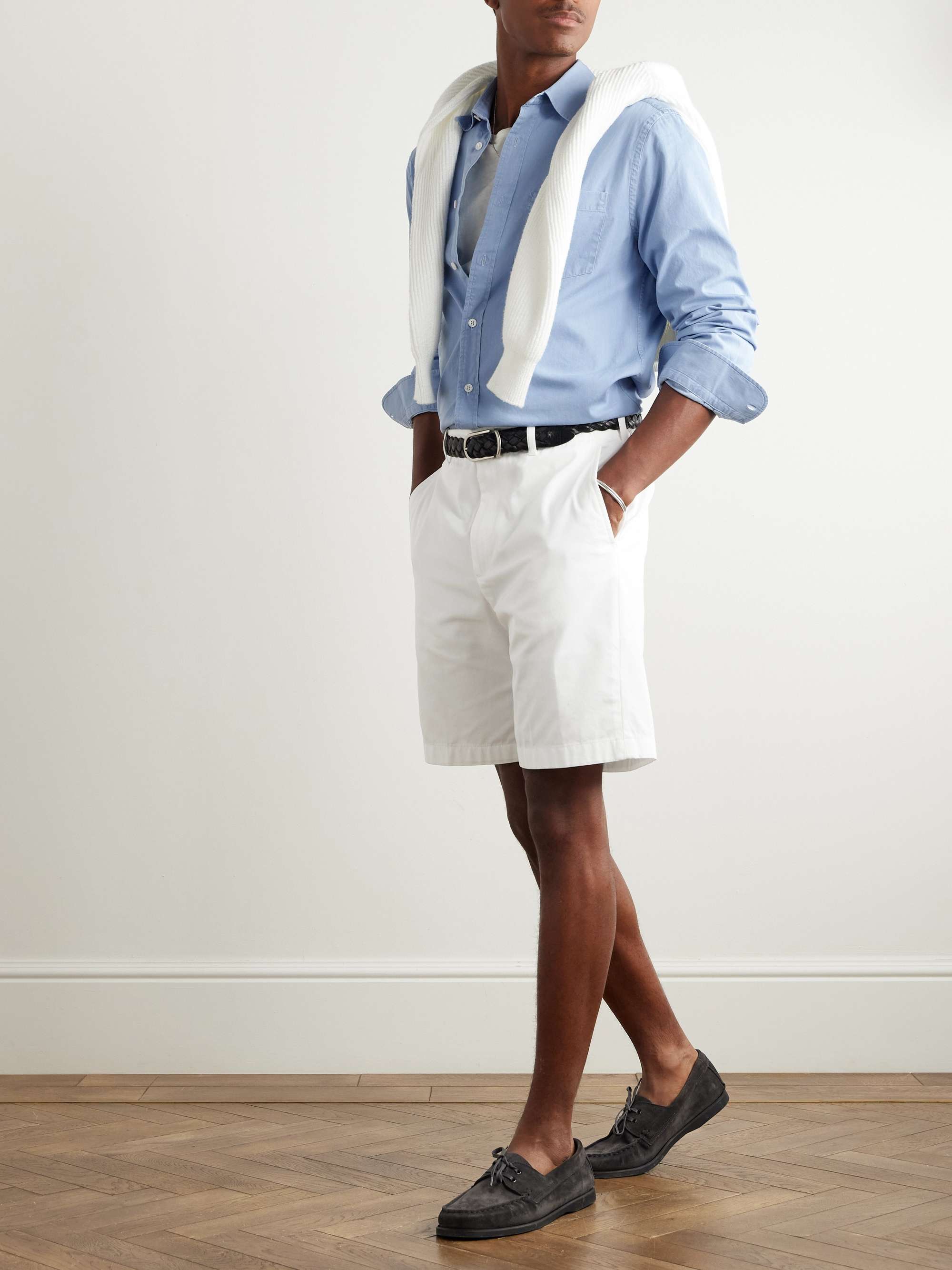 Straight-Leg Cotton-Twill Chino Shorts view