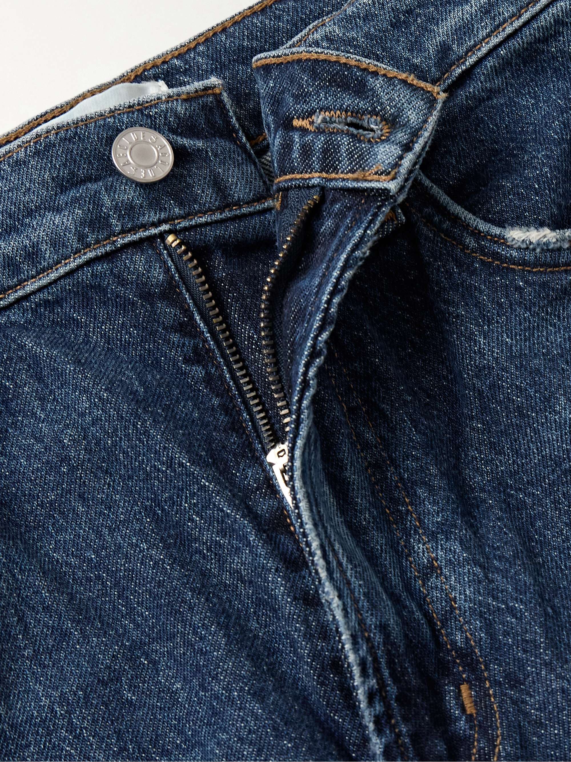Harper mid-rise wide-leg jeans view