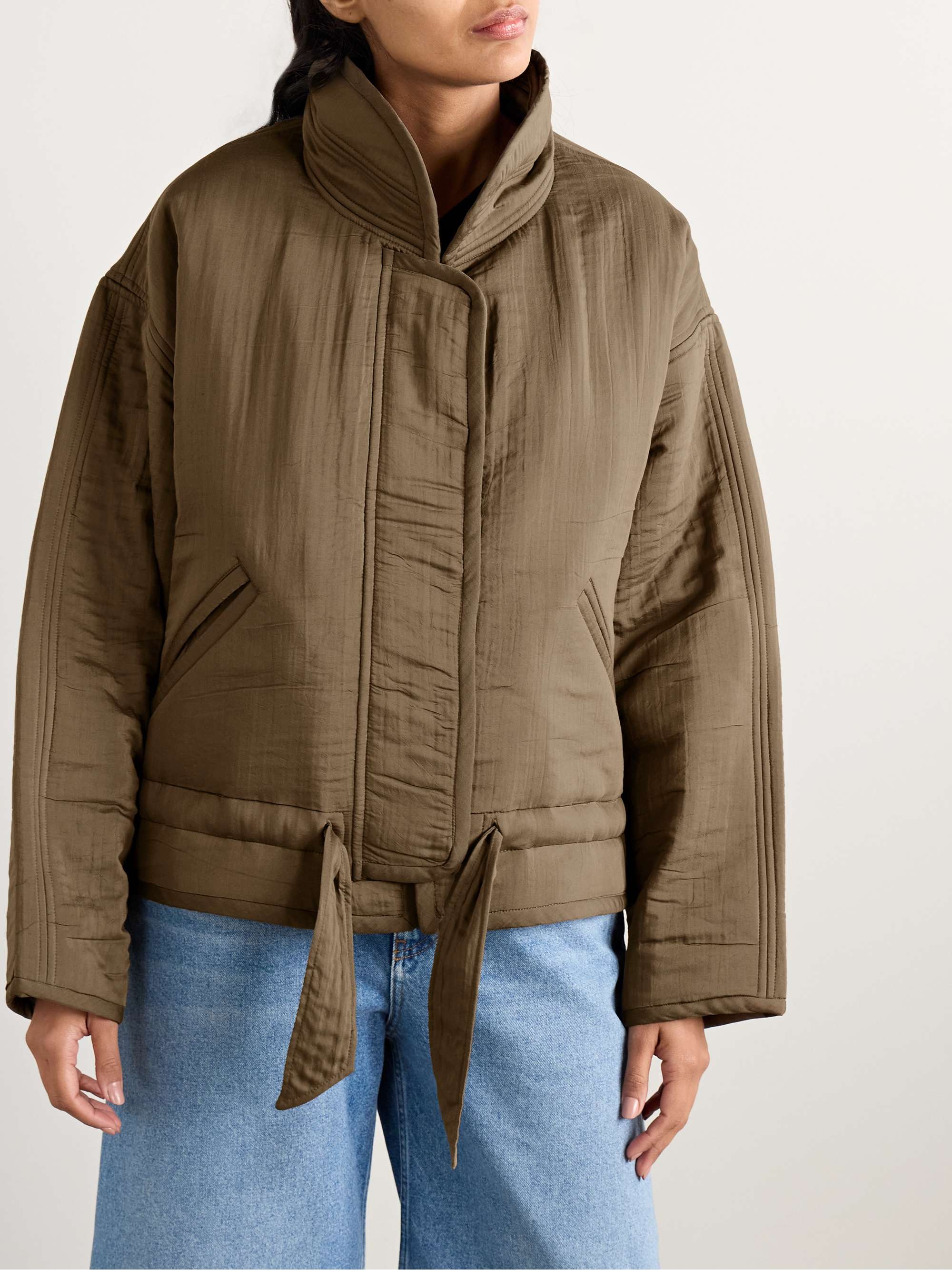 Selane padded woven jacket view