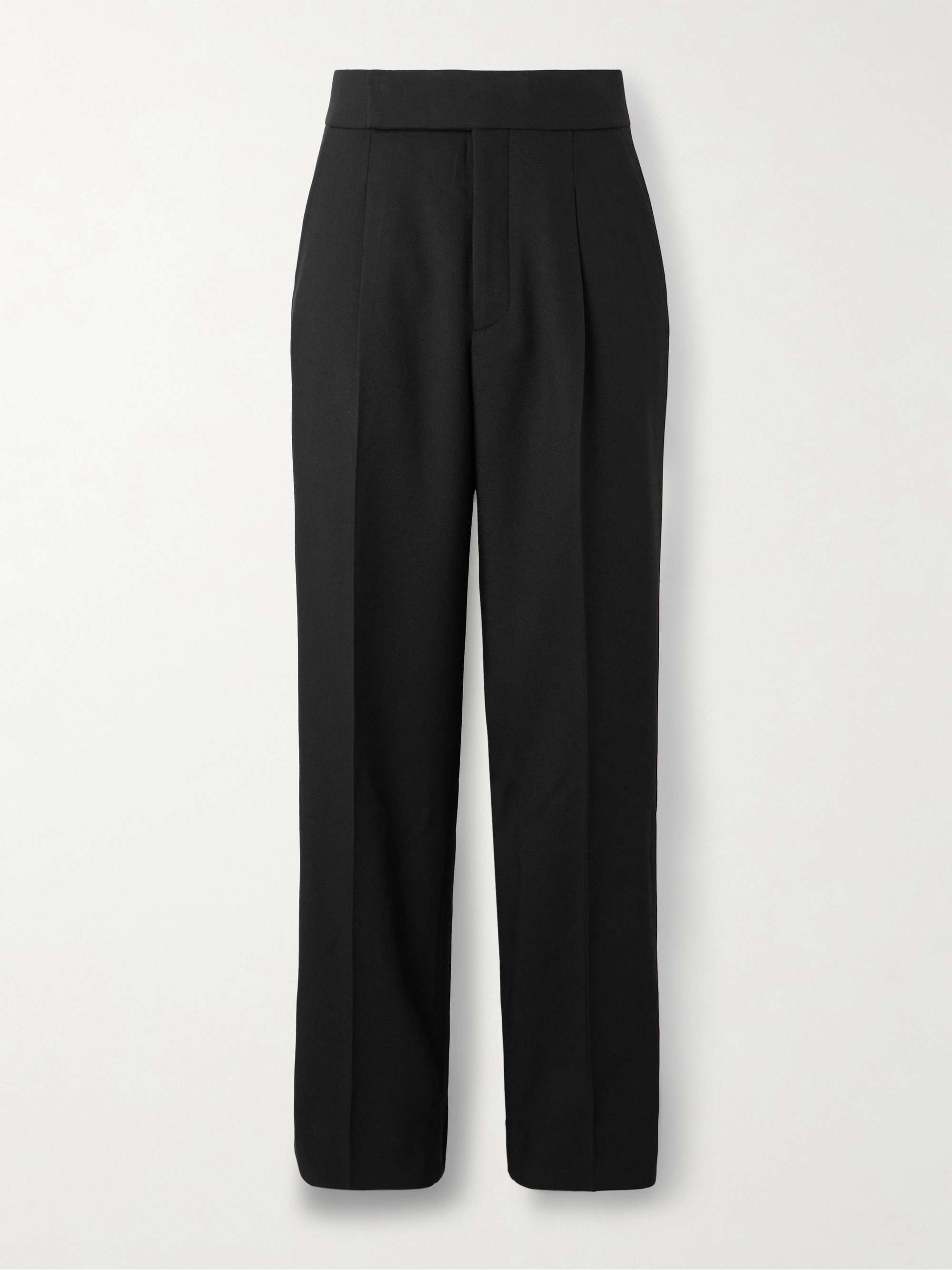 Eternal Wide-Leg Pleated Wool Trousers view