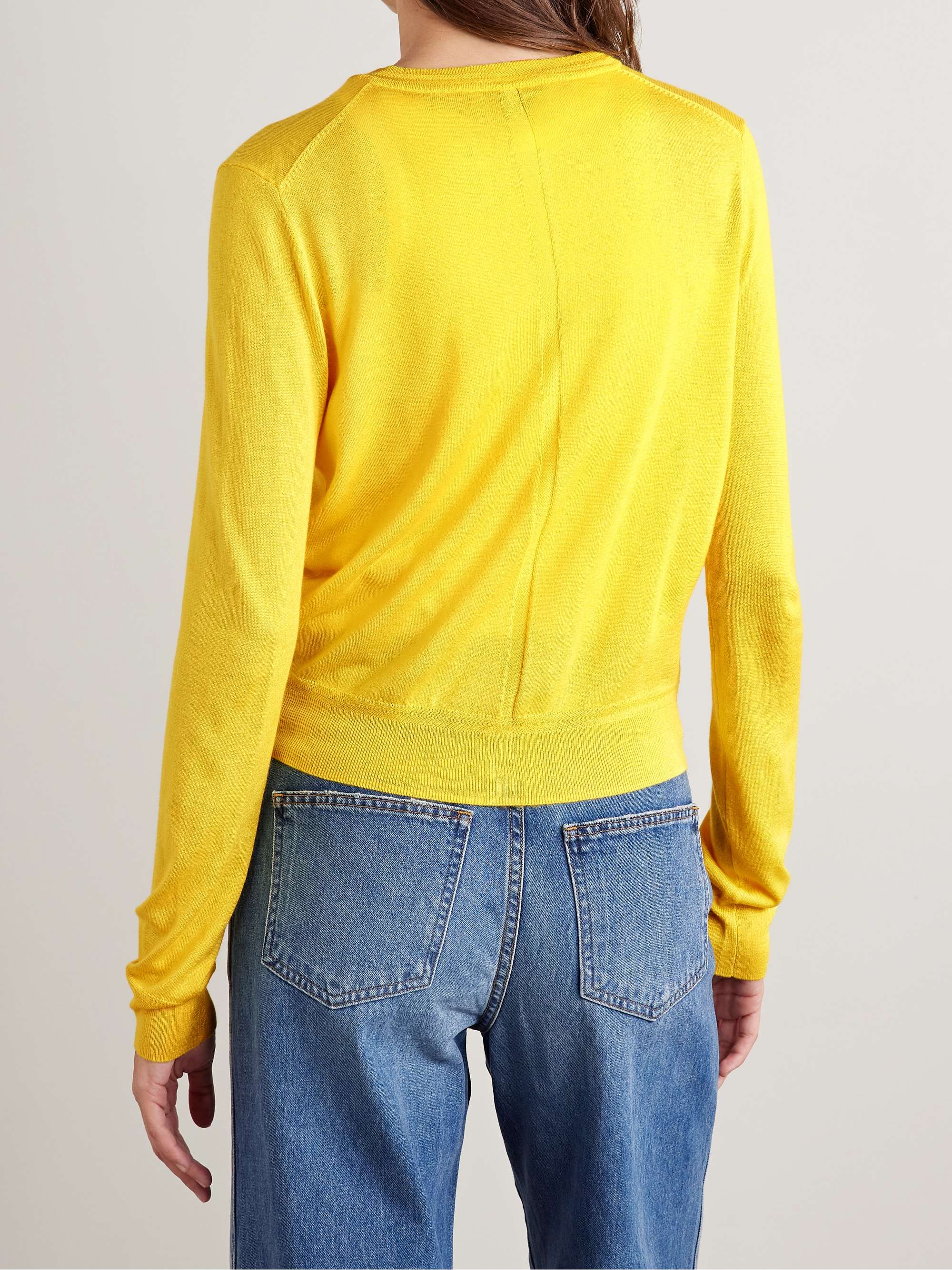 Ben silk, wool and cashmere-blend cardigan view